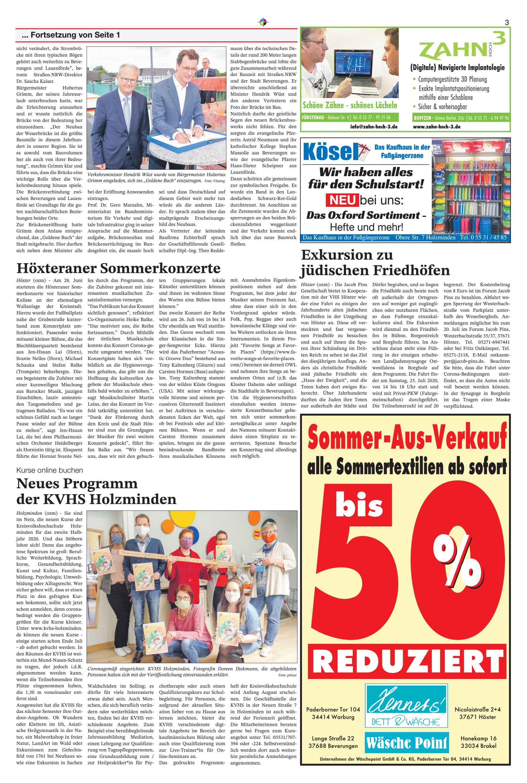REDUZIERT Sommer-Aus-Verkauf Höxteraner