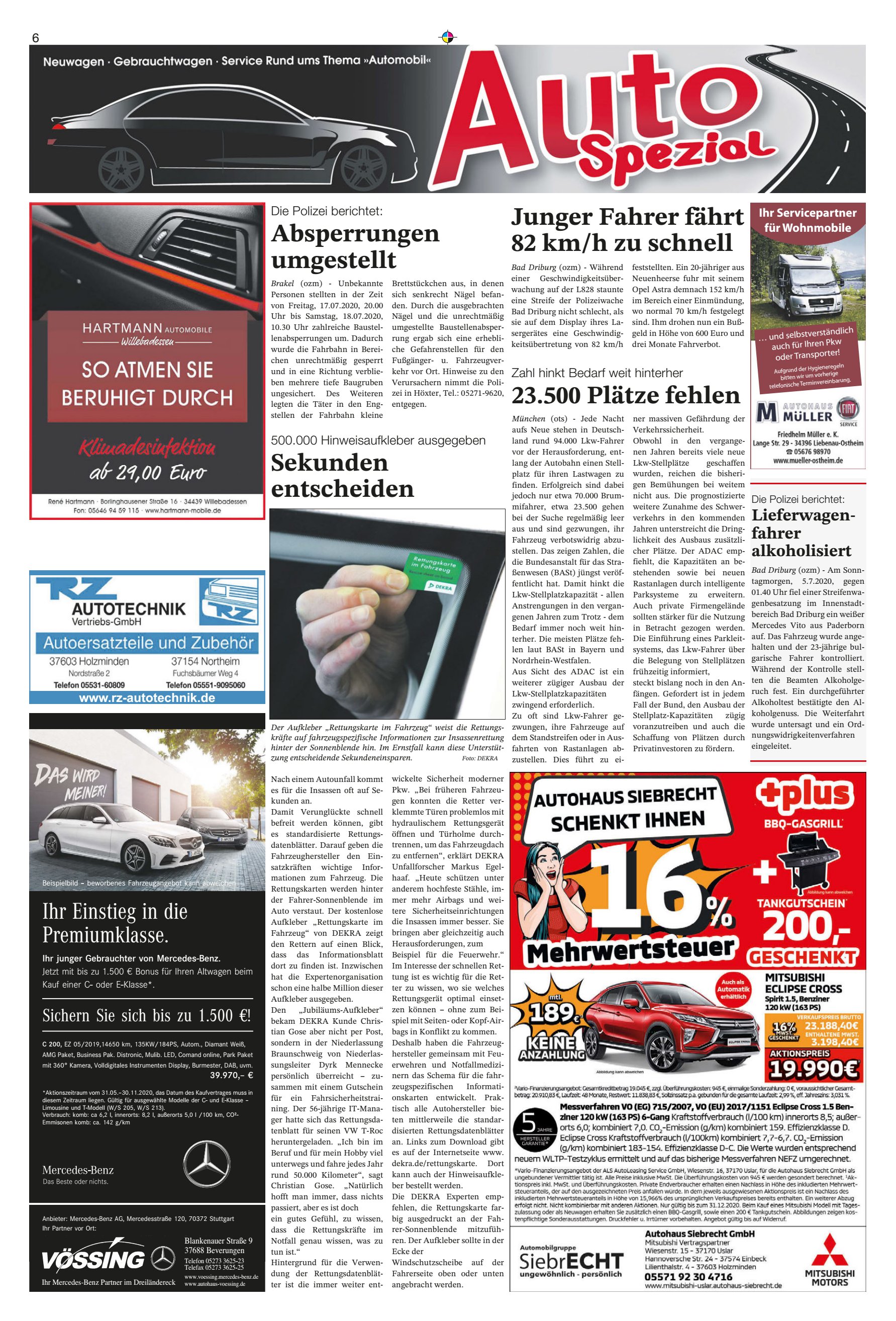 Pl&auml;tze fehlen Sekunden