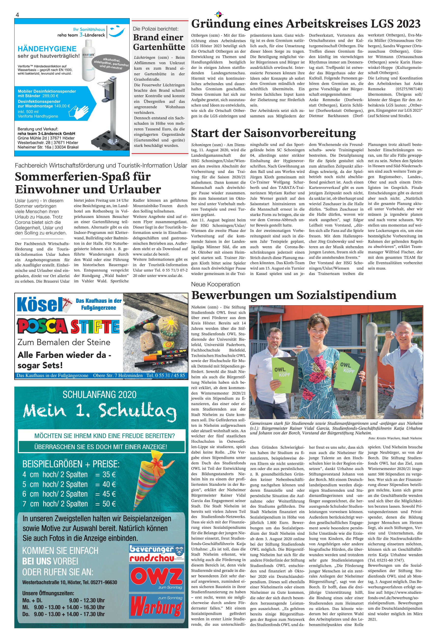 Sommerferien-Spa&szlig; Einwohner Urlauber