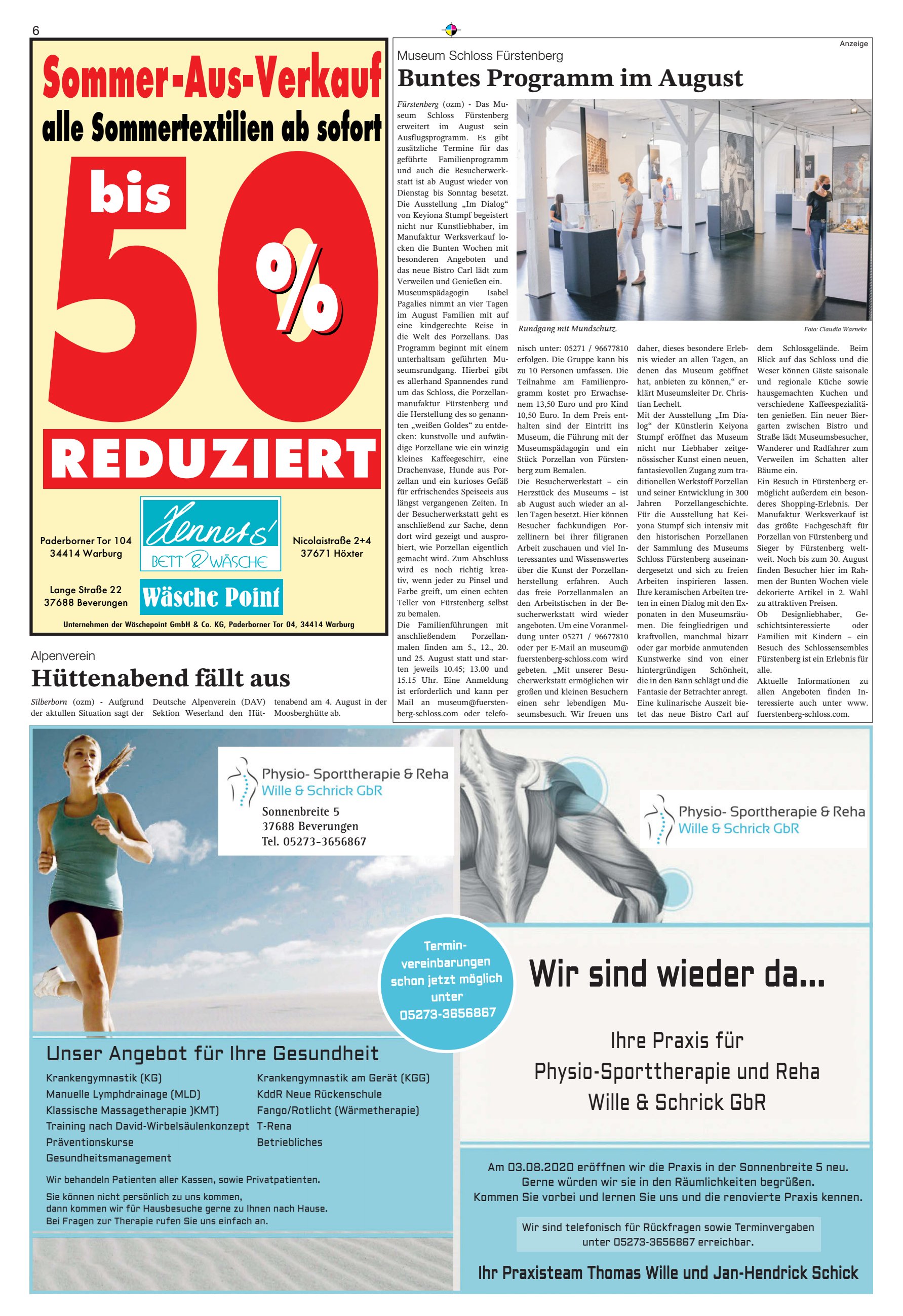 REDUZIERT Sommer-Aus-Verkauf Buntes