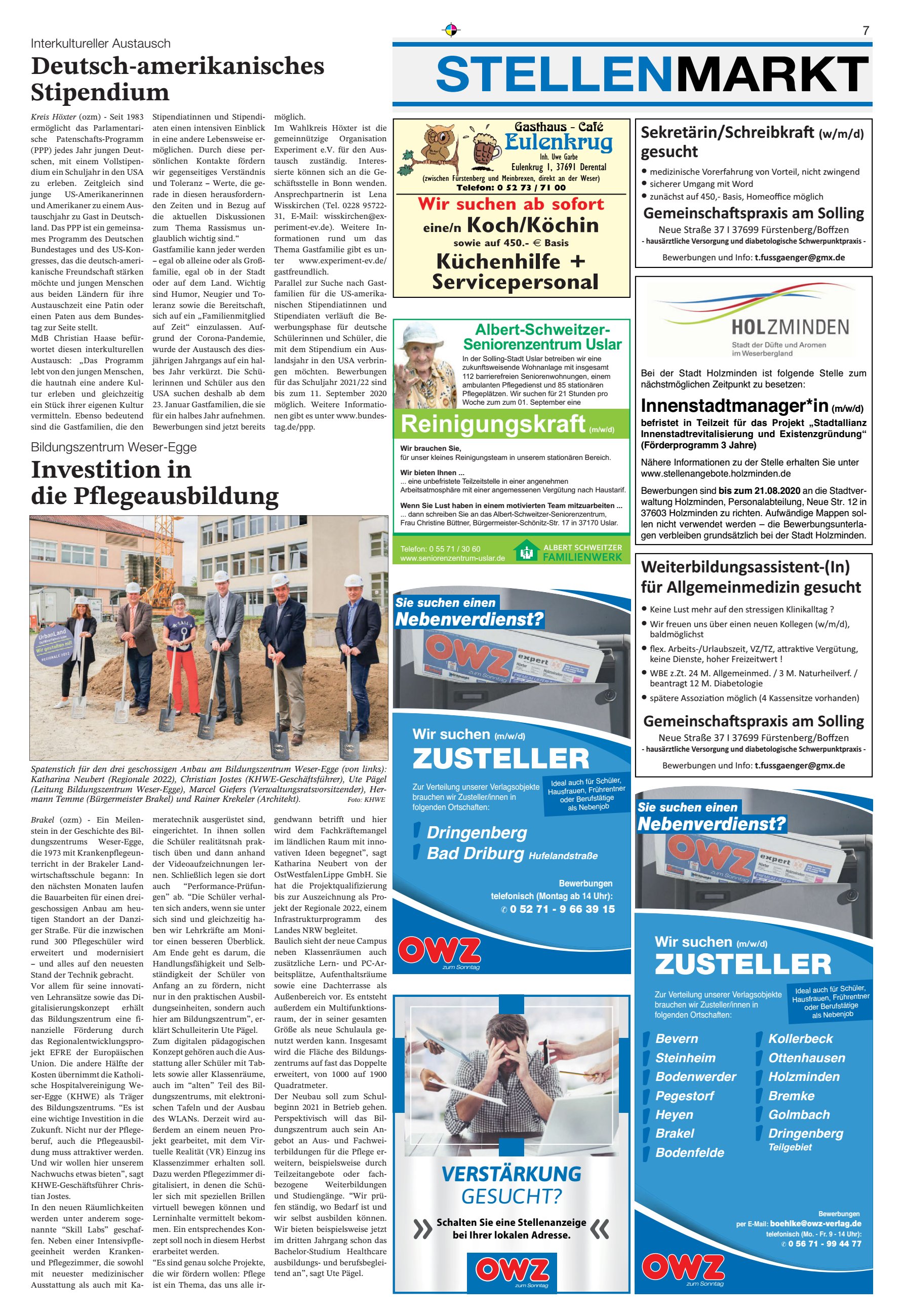 STELLENMARKT Deutsch-amerikanisches Stipendium