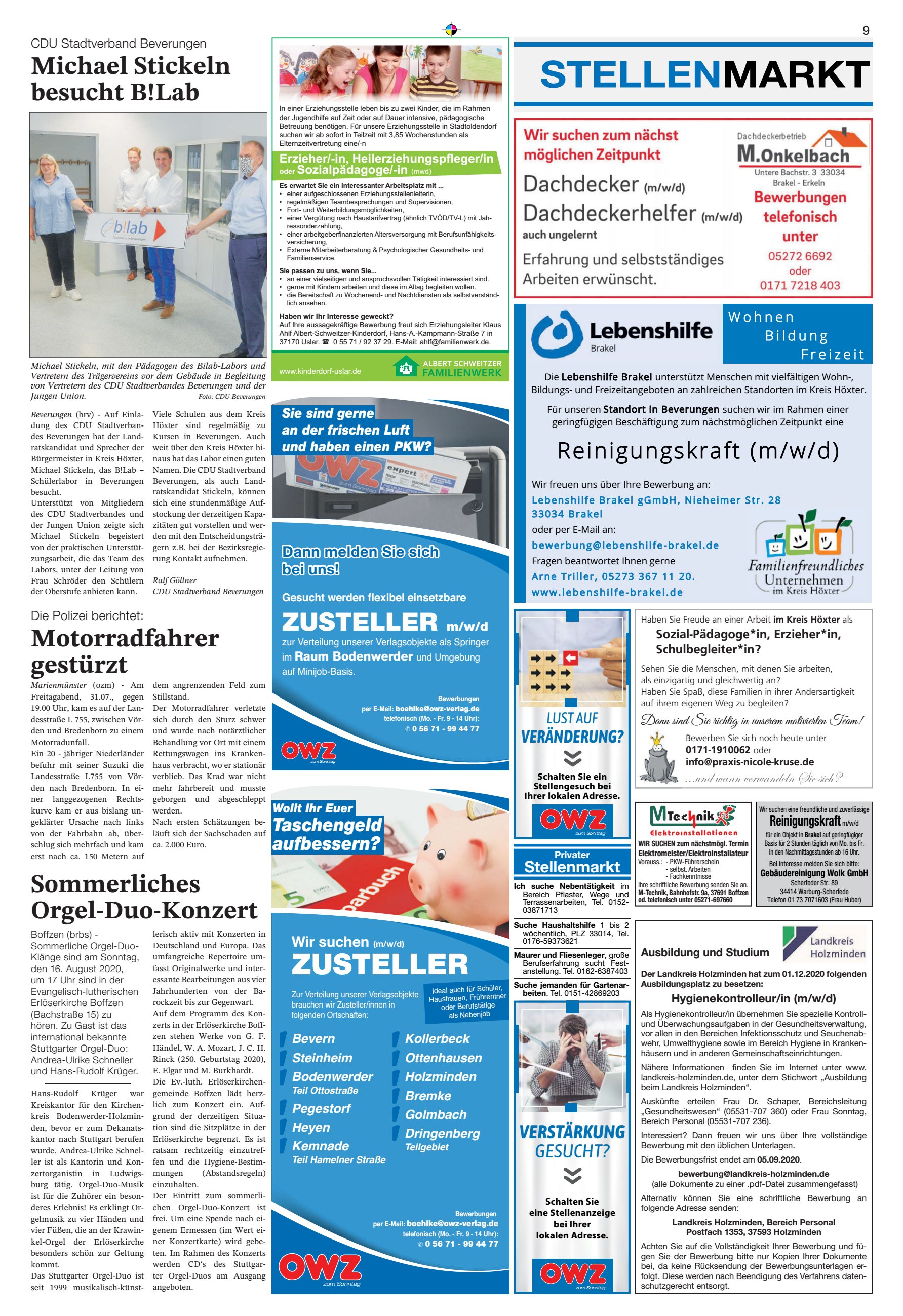 STELLENMARKT Michael Stickeln