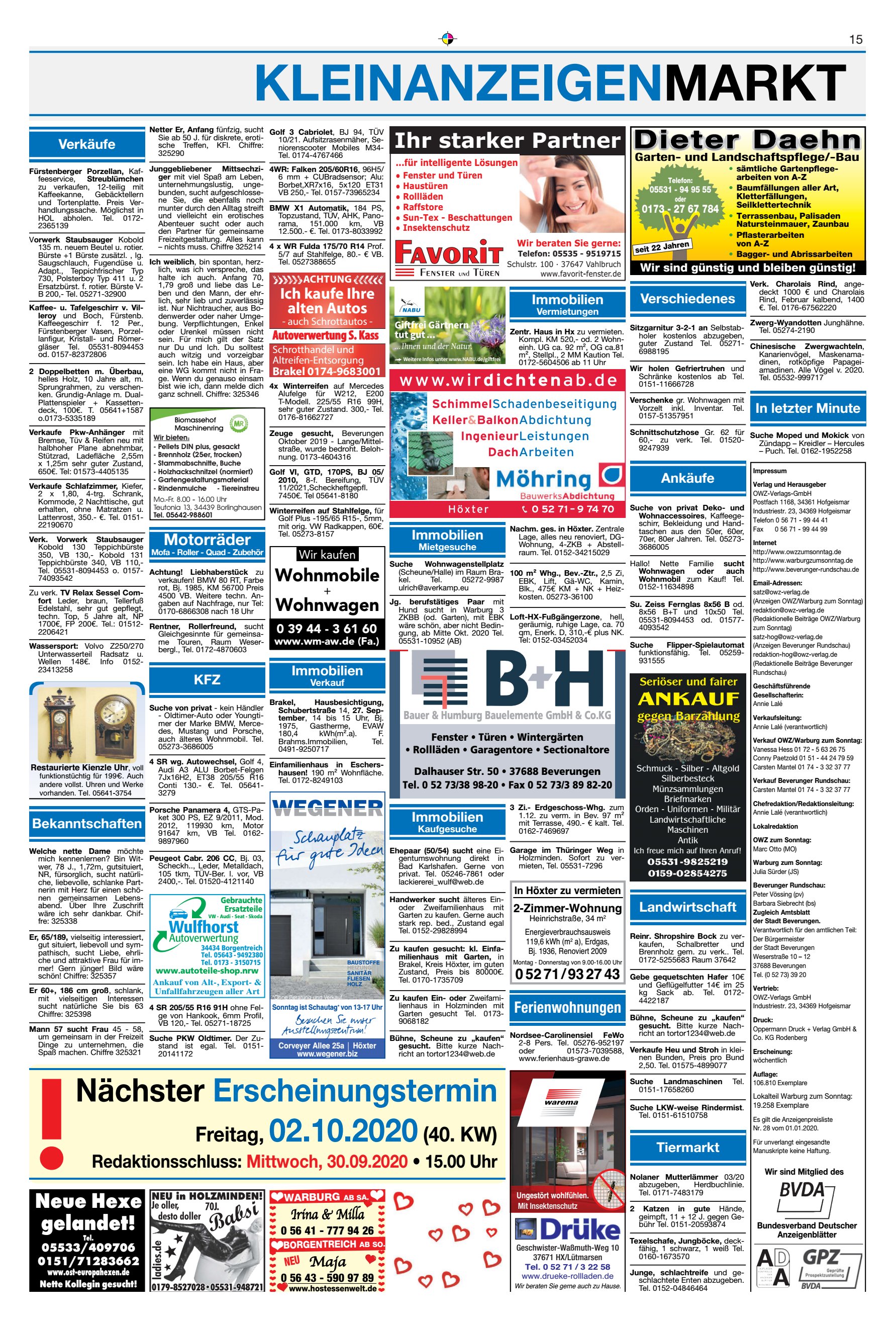 N&auml;chster Erscheinungstermin starker