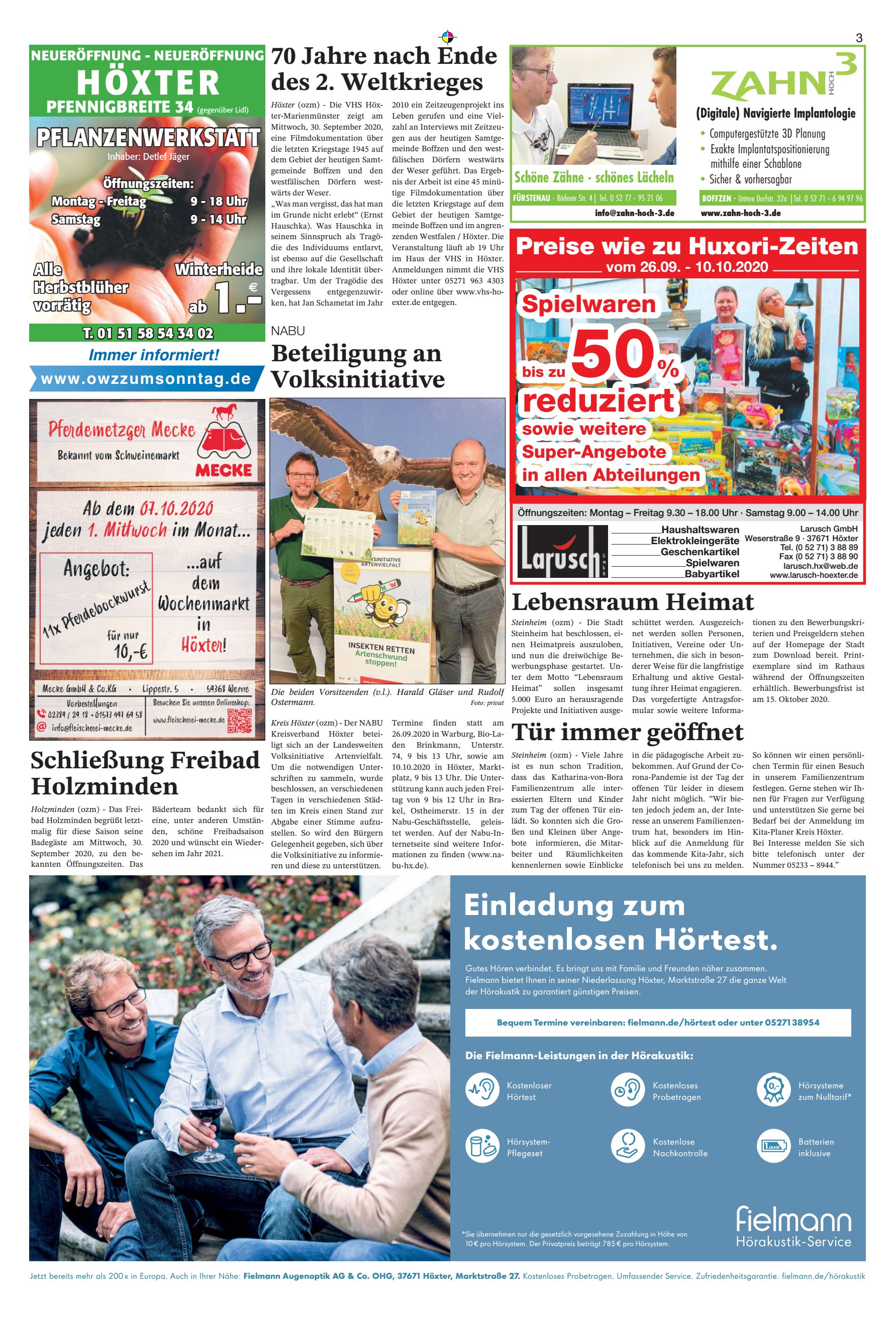 Einladung kostenlosen Hörtest