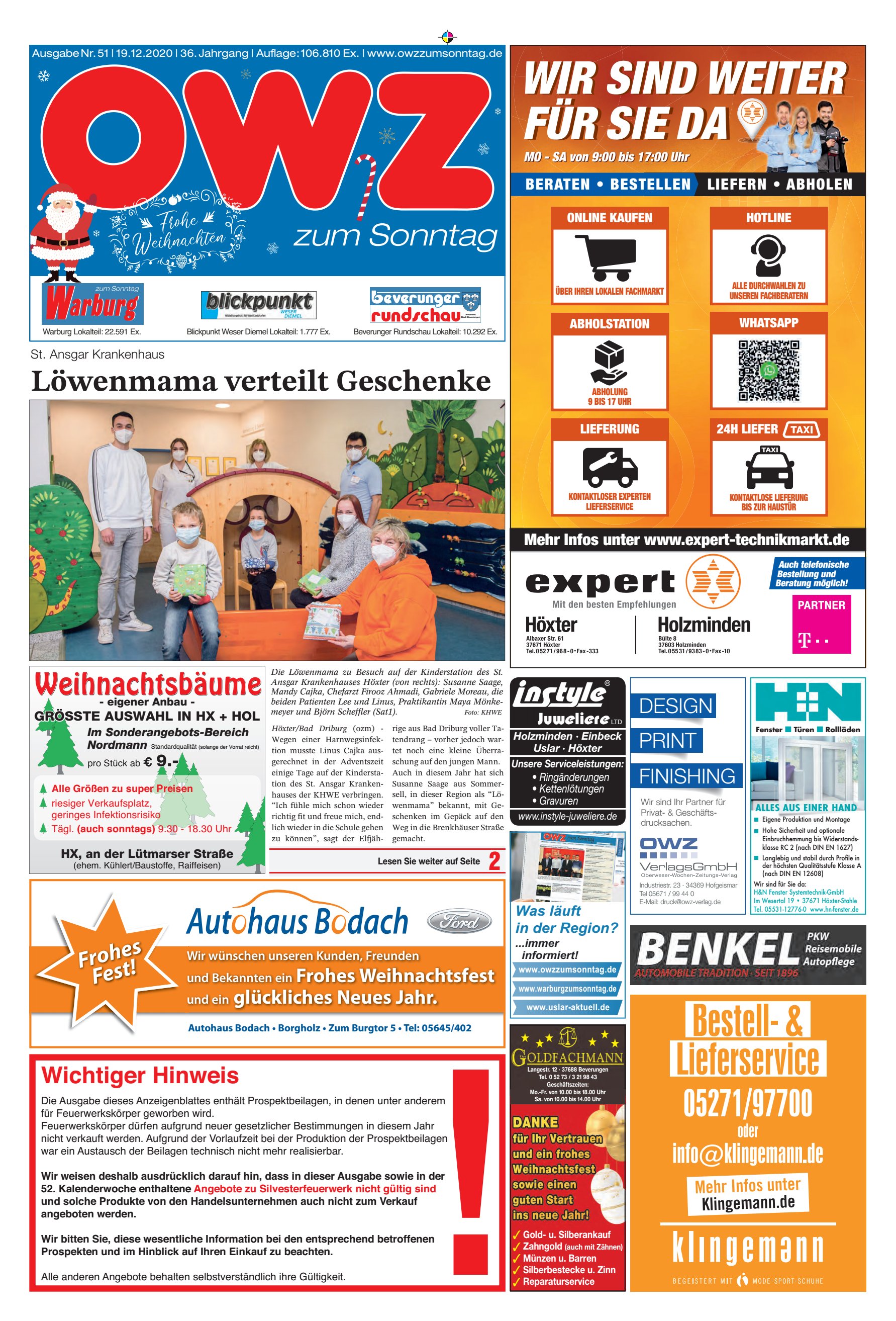 Löwenmama verteilt Geschenke