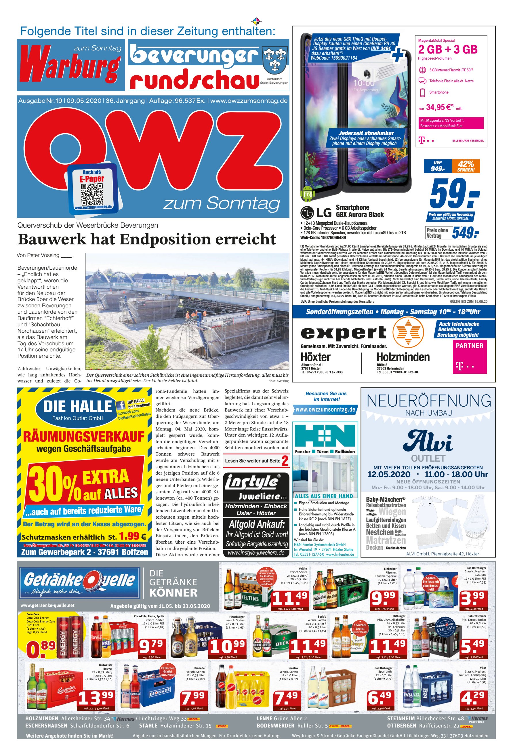 Bauwerk Endposition erreicht