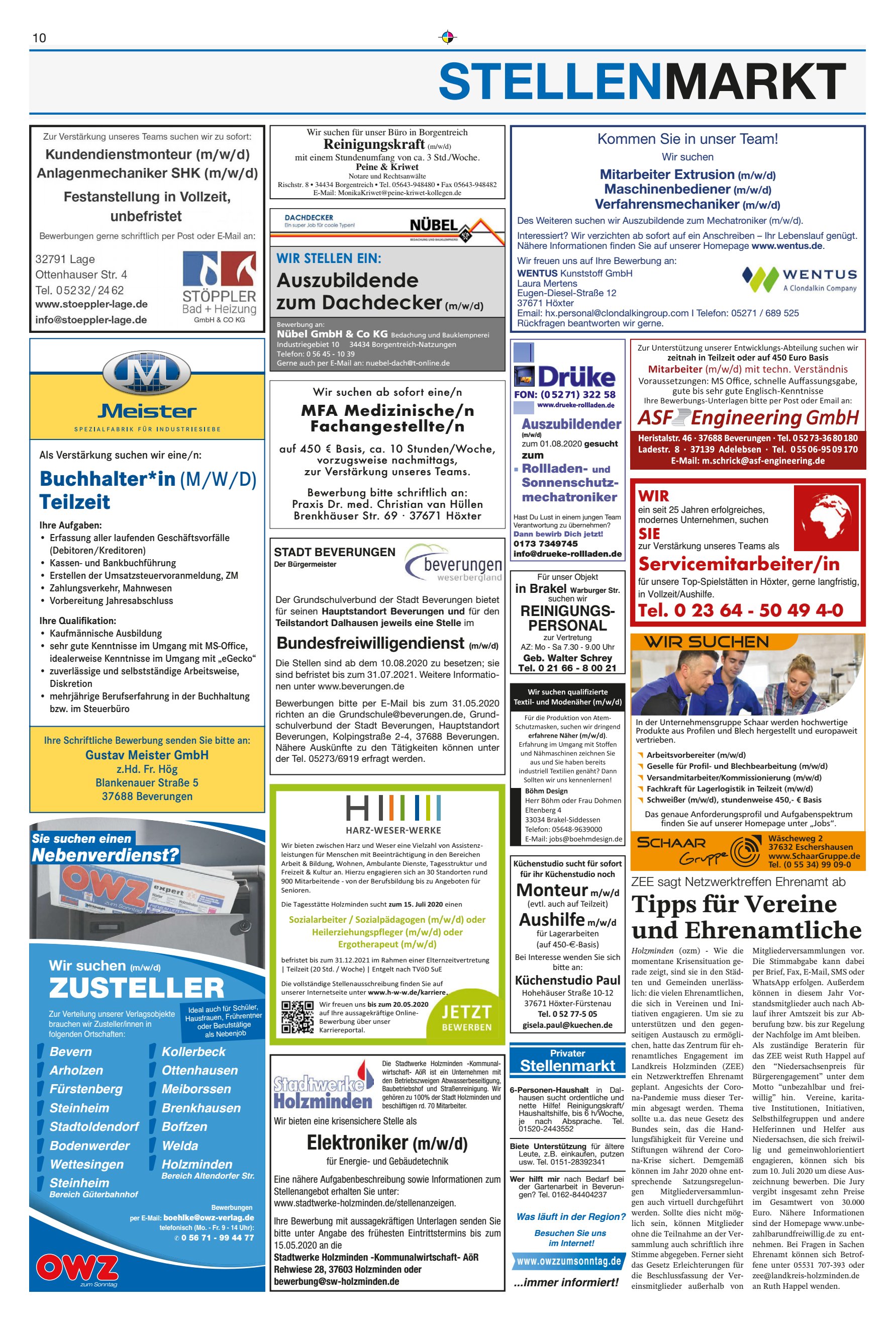 Tipps Vereine Ehrenamtliche