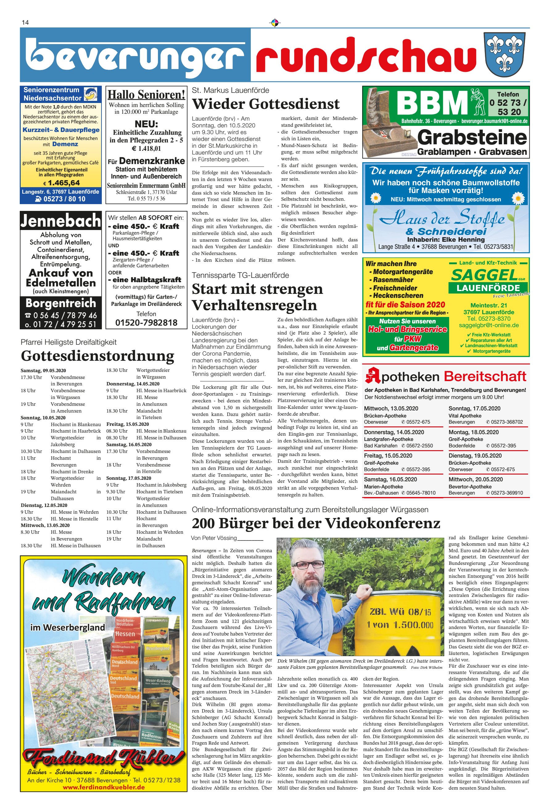 Gottesdienstordnung Wieder Gottesdienst