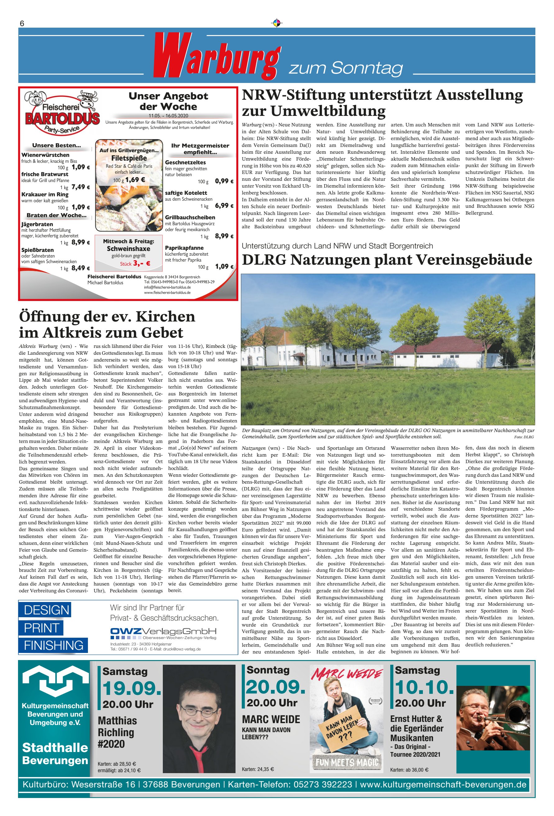 &Ouml;ffnung Kirchen Altkreis