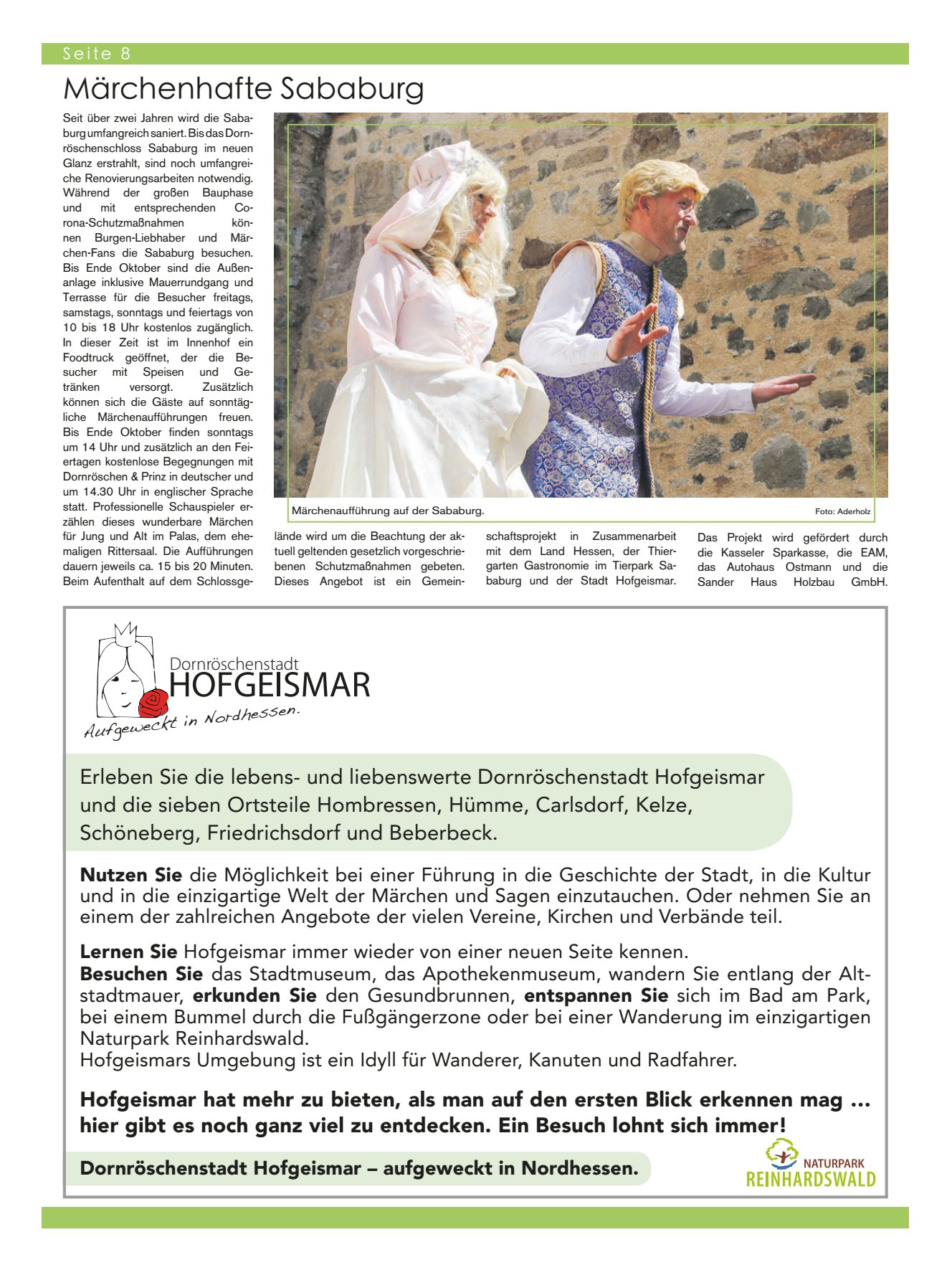 HOFGEISMAR Märchenhafte Sababurg
