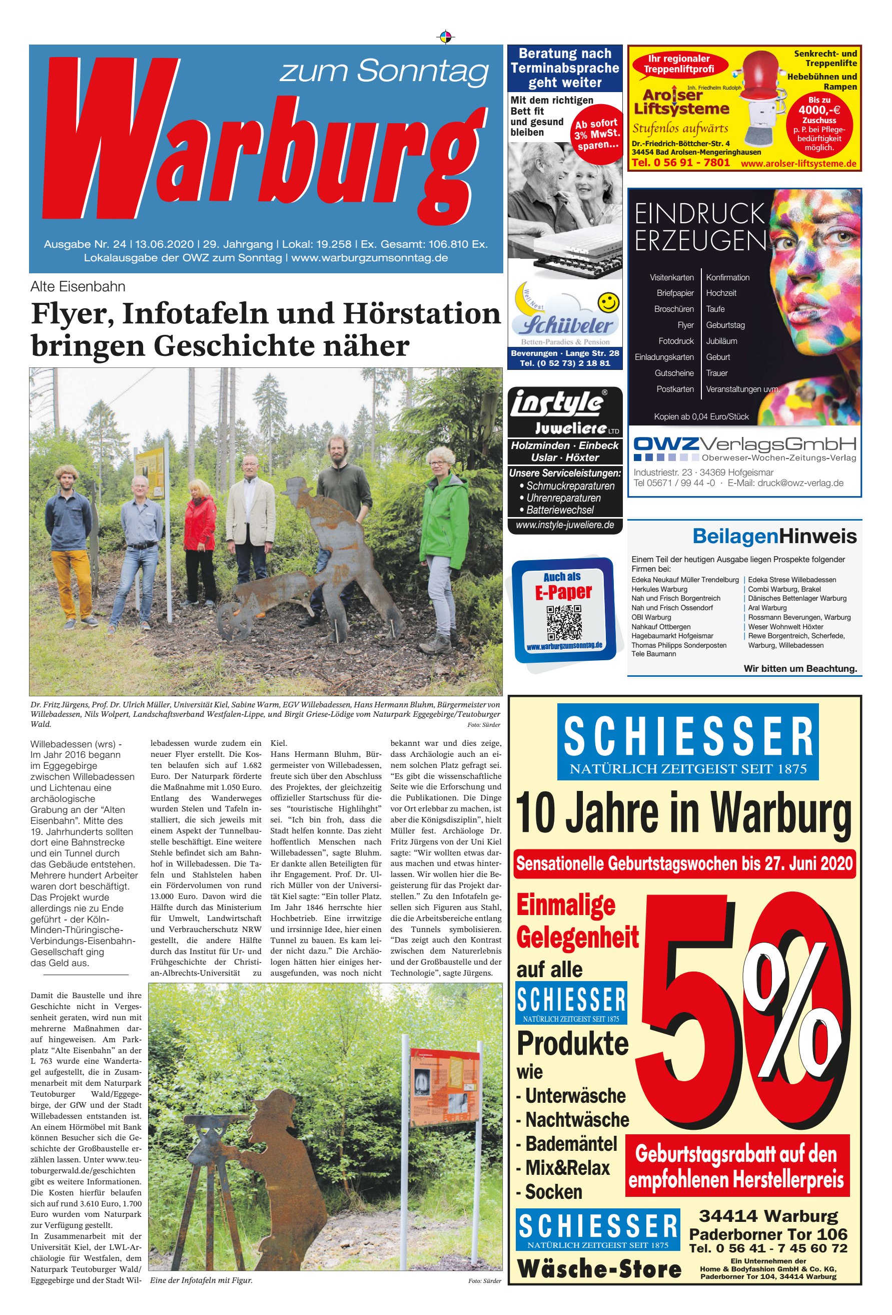 Jahre Warburg Flyer