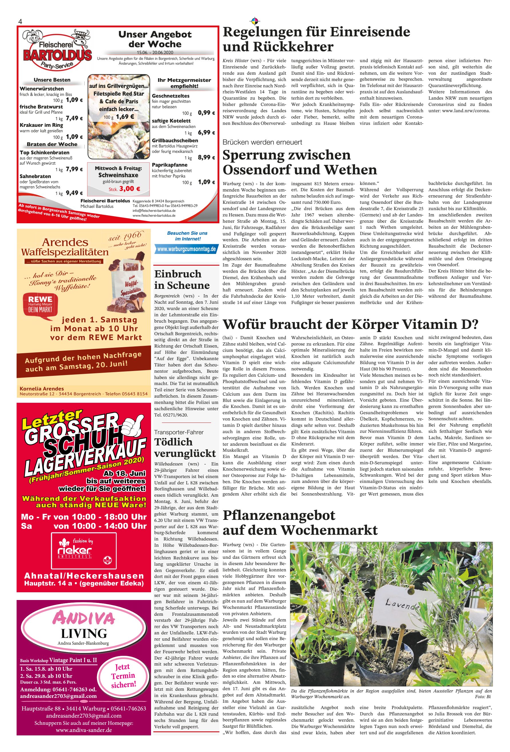 Sperrung zwischen Ossendorf
