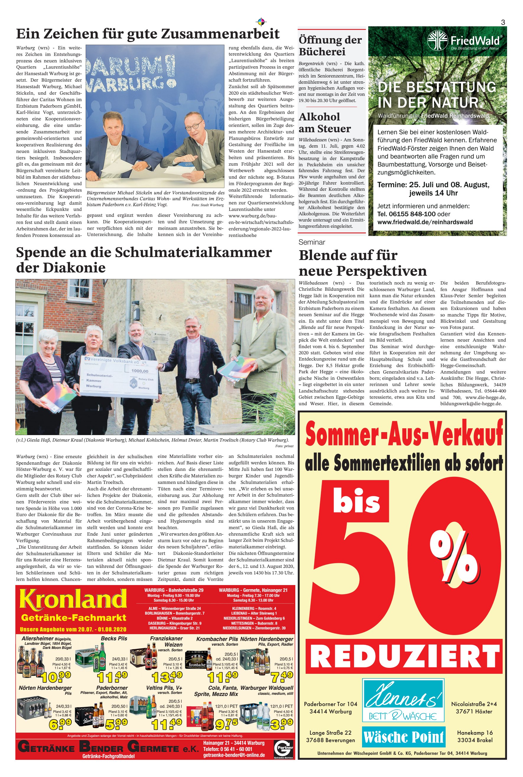 REDUZIERT Sommer-Aus-Verkauf Blende