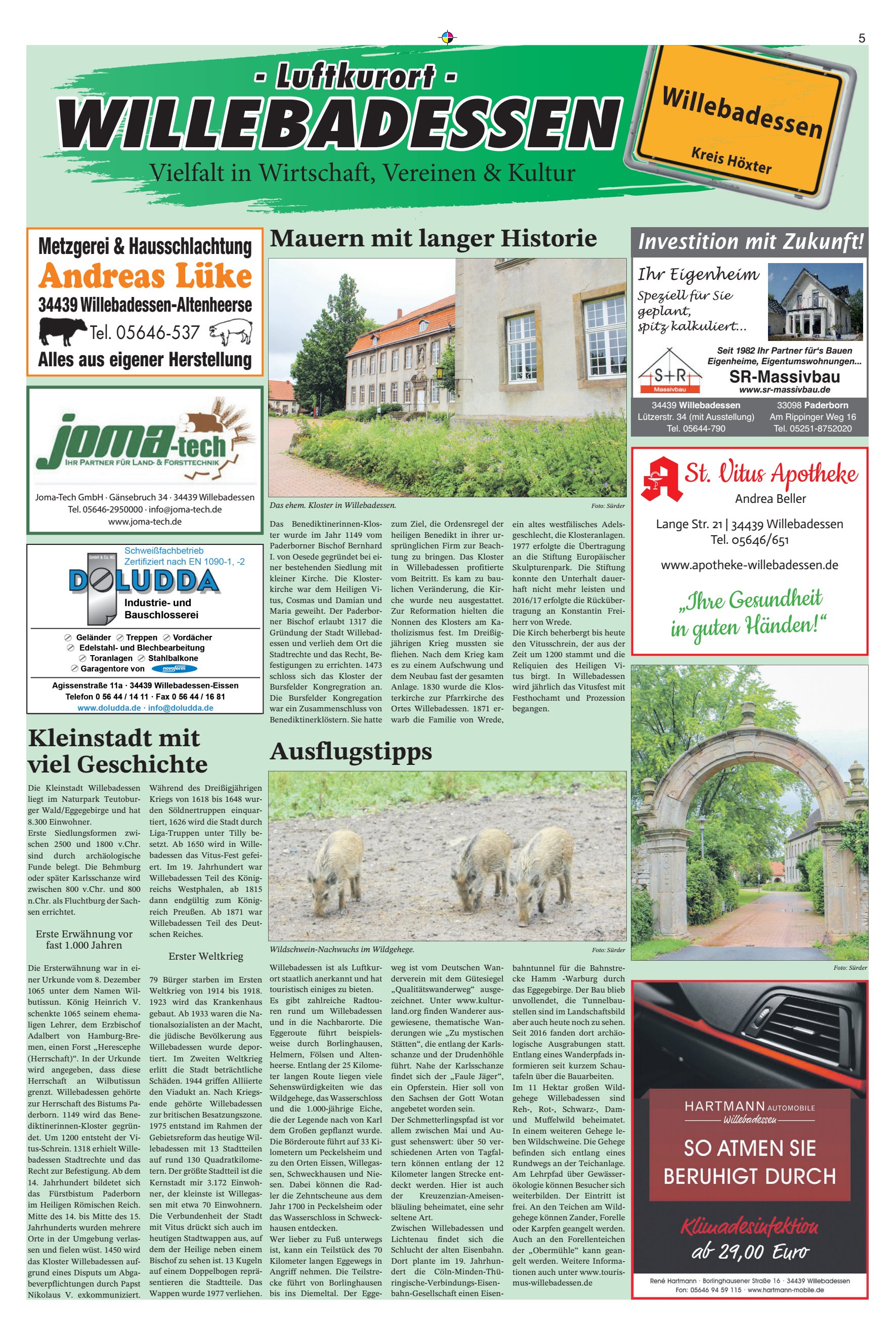 WILLEBADESSEN Ausflugstipps Mauern
