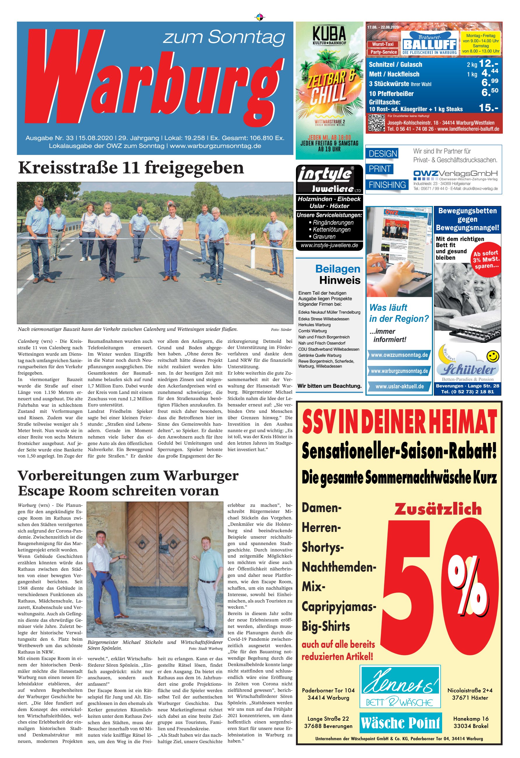 Kreisstraße freigegeben DEINER