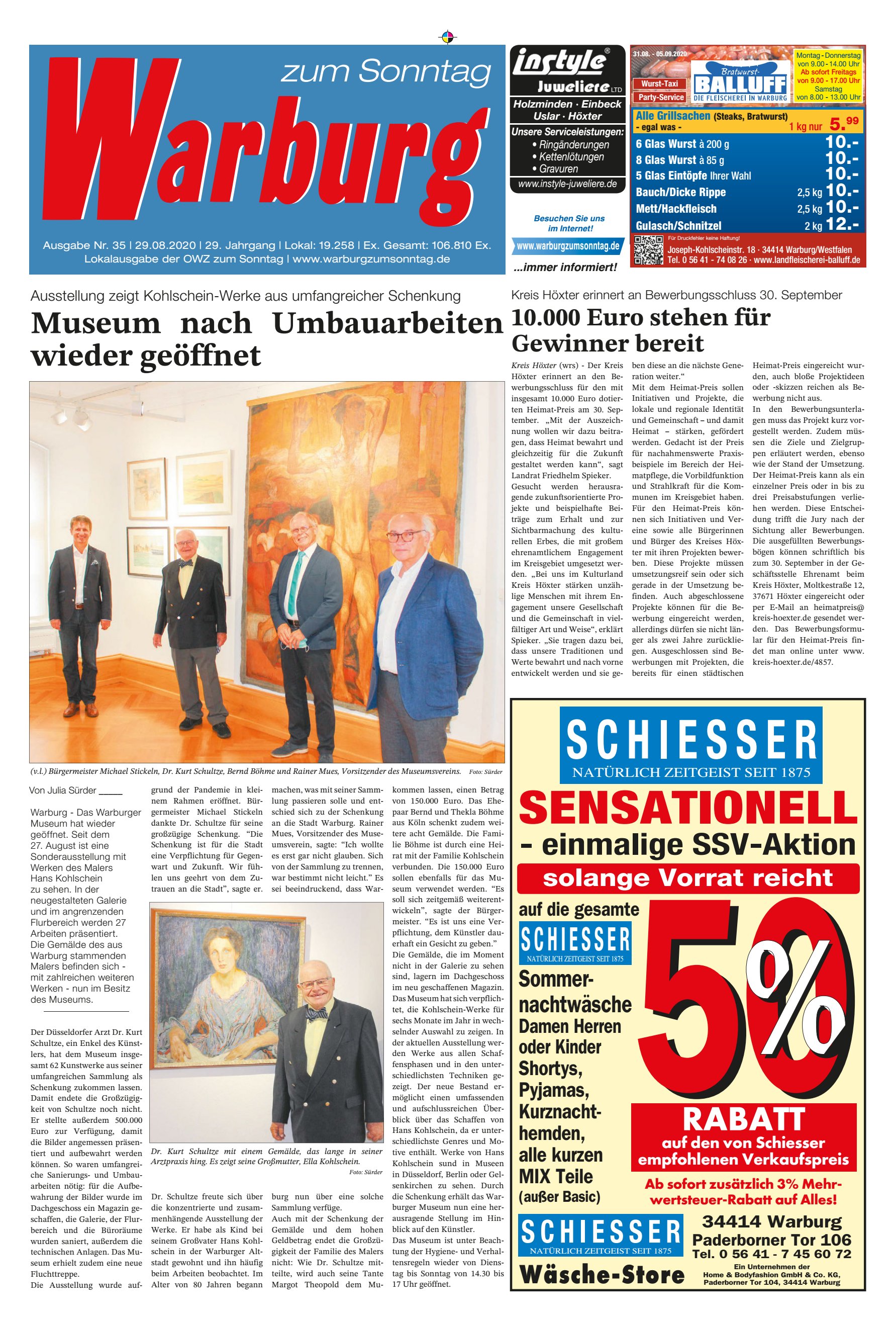 einmalige SSV-Aktion RABATT