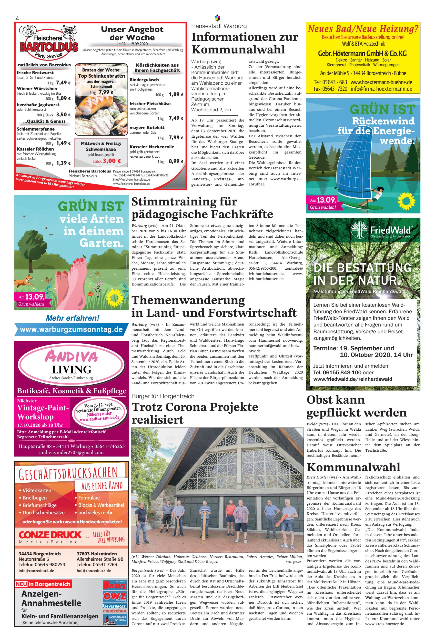 Informationen Kommunalwahl Obst