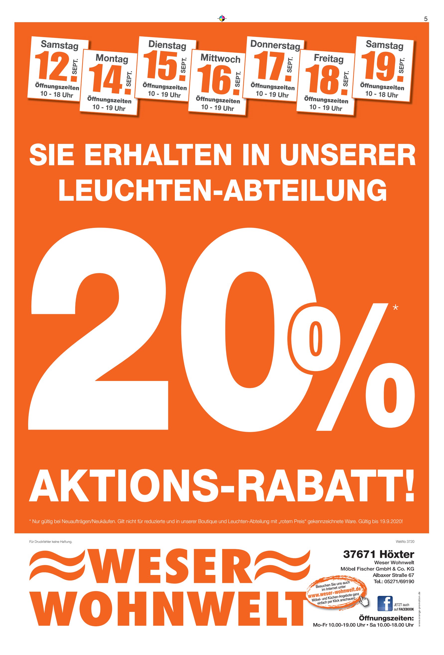 AKTIONS-RABATT ERHALTEN UNSERER