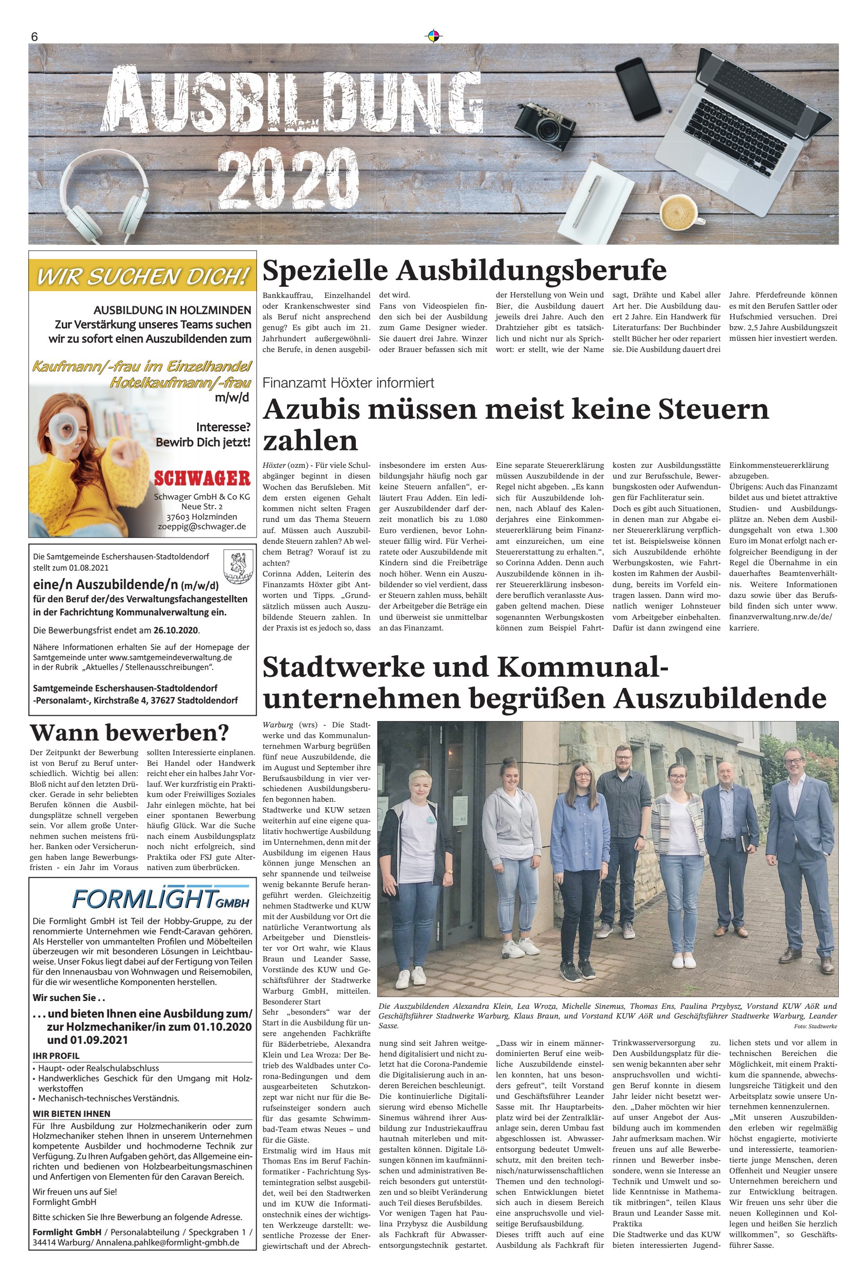 Azubis müssen meist
