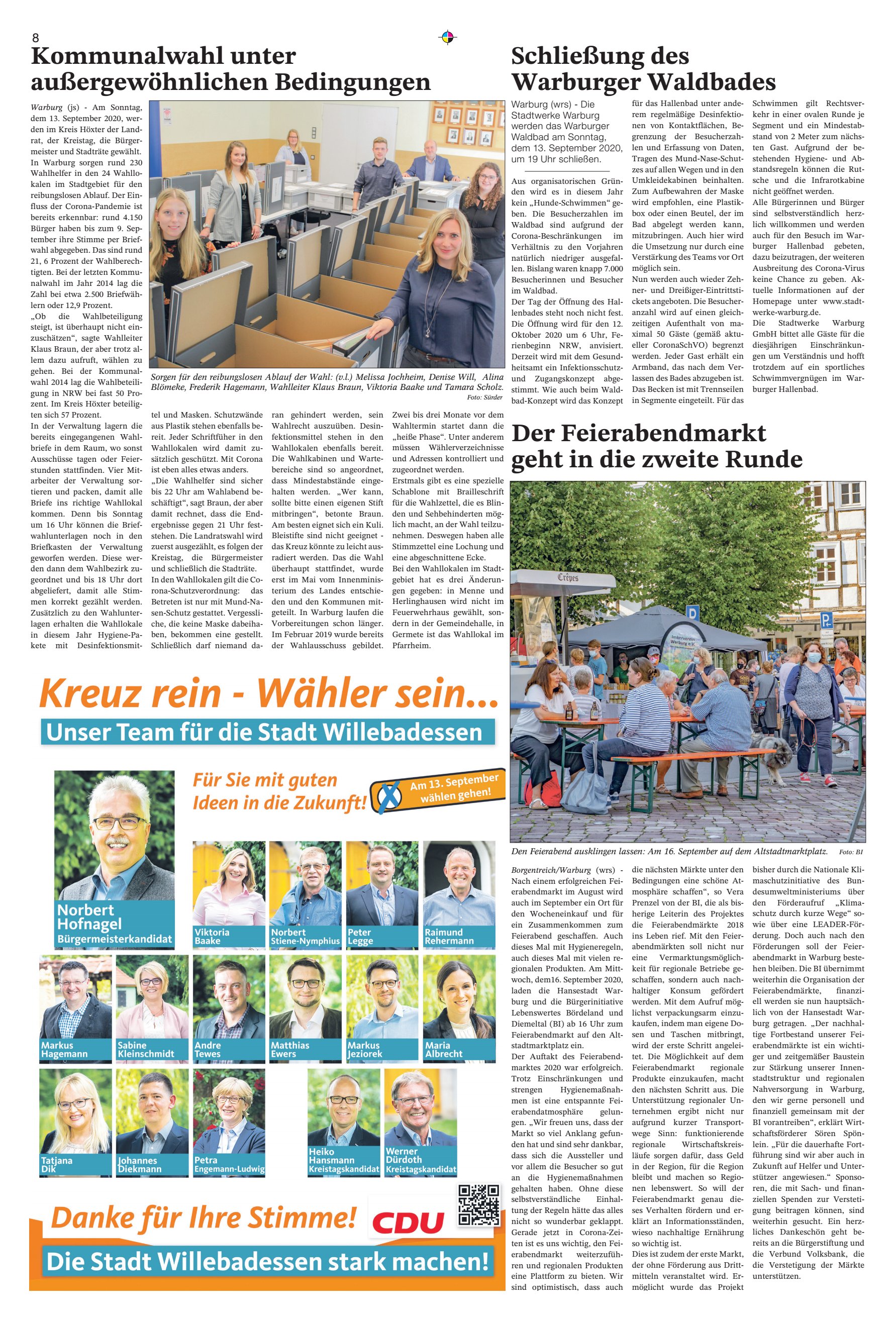 Schließung Warburger Waldbades