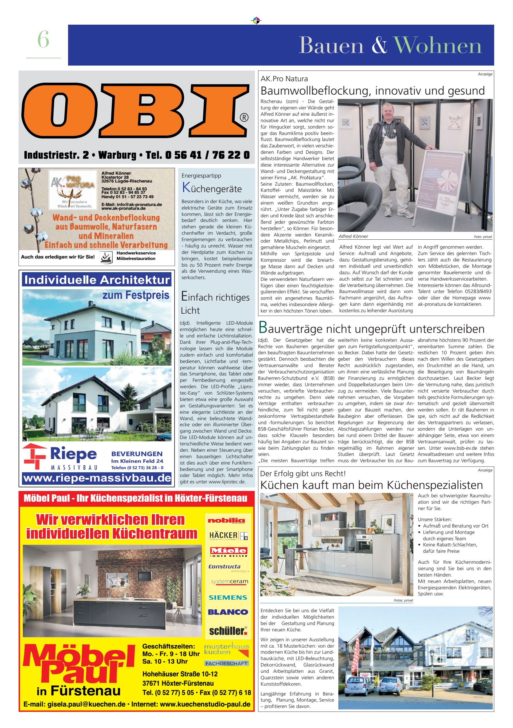 Fürstenau Bauen Wohnen