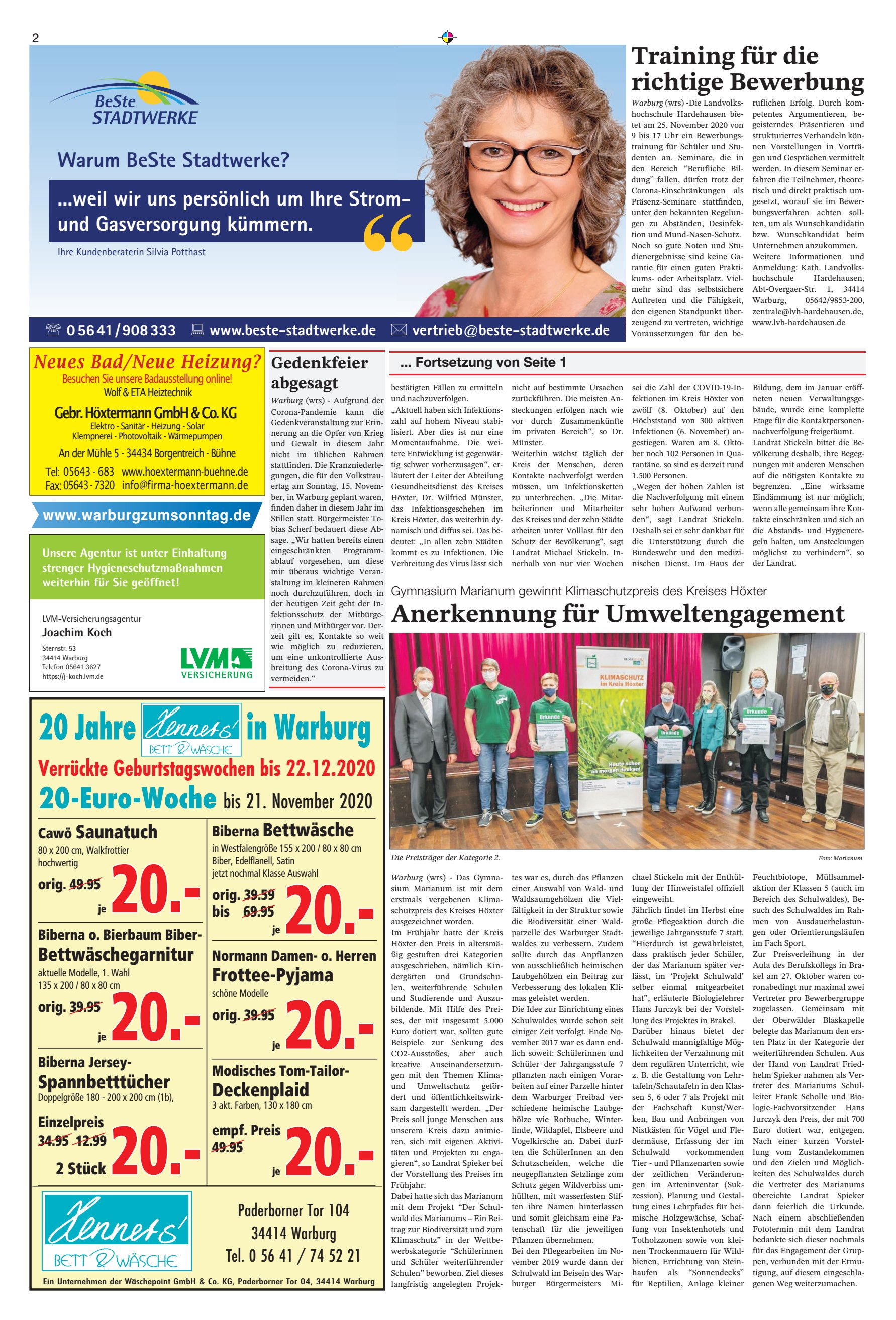 -Euro-Woche Jahre Warburg