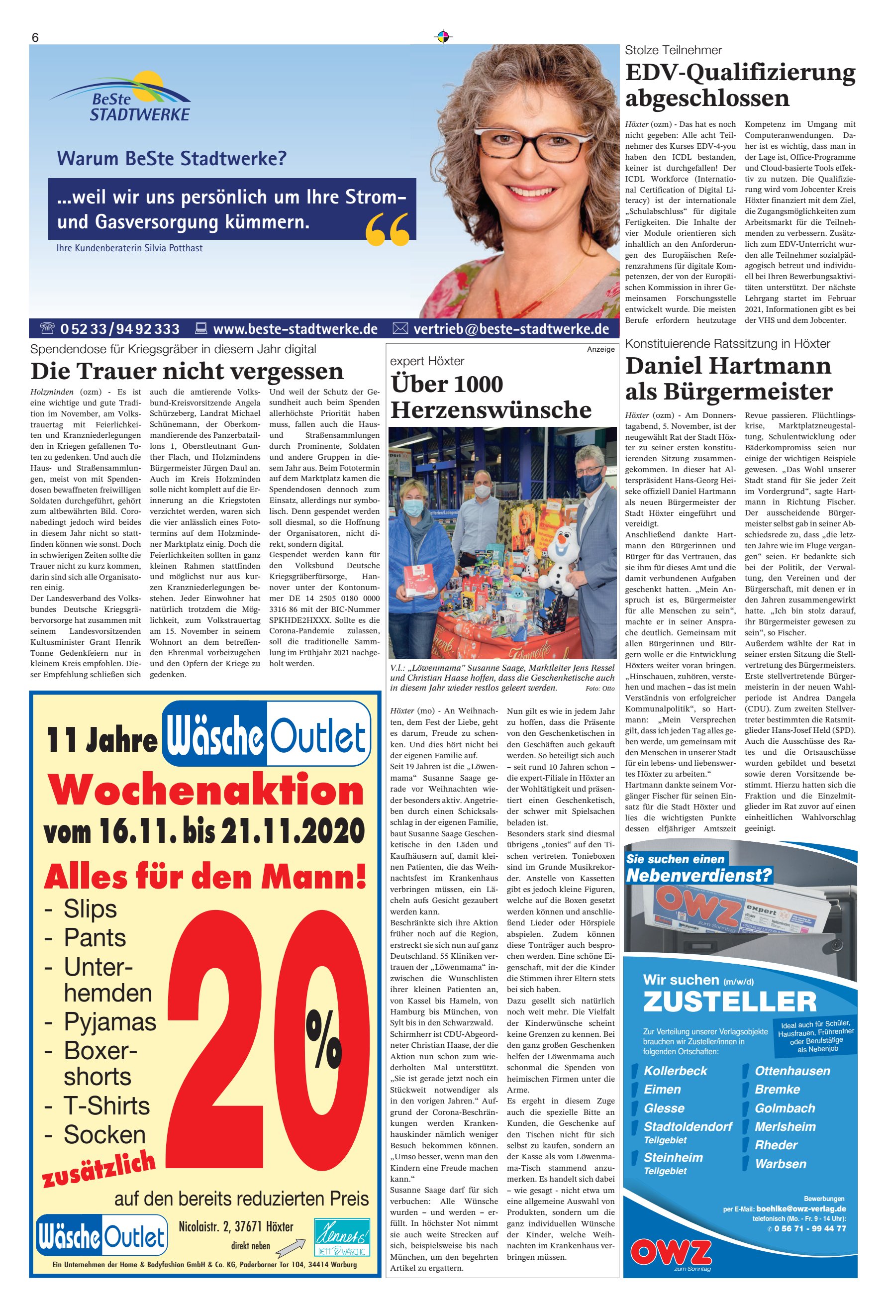 Wochenaktion Alles Mann