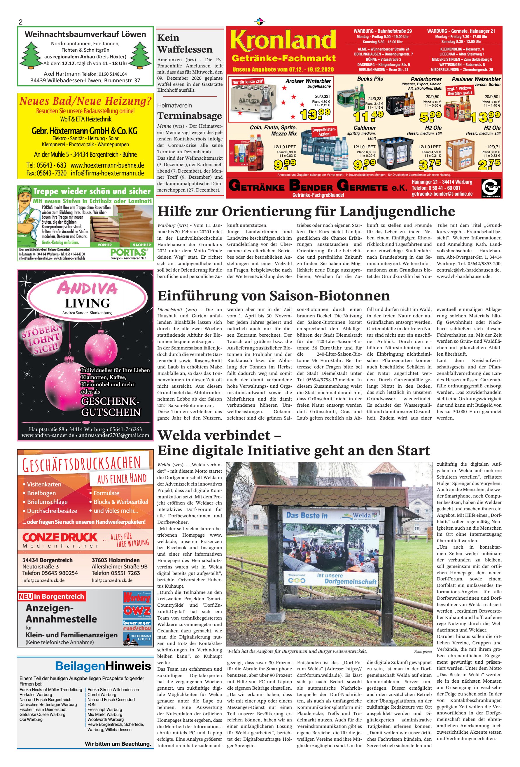 Welda verbindet Eine