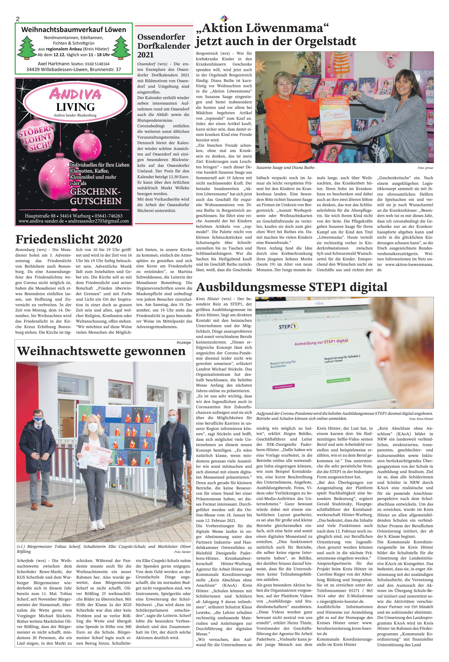 Friedenslicht Weihnachtswette gewonnen