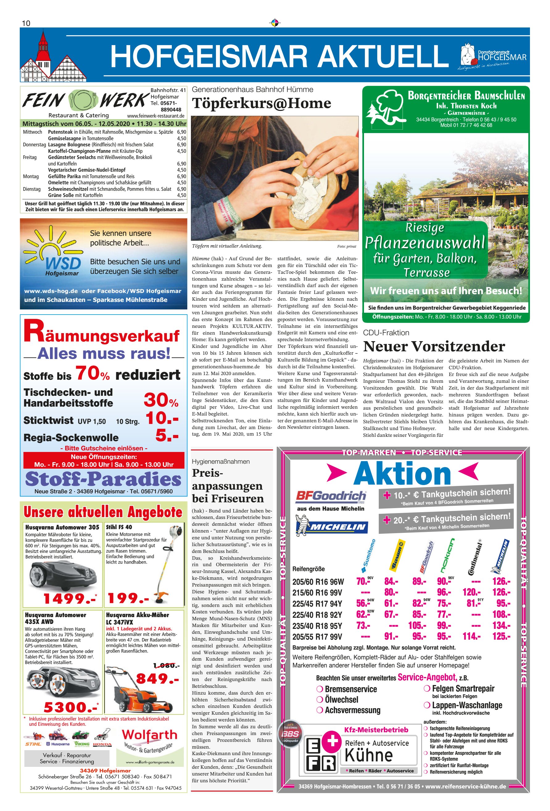 T&ouml;pferkursHome Neuer Vorsitzender