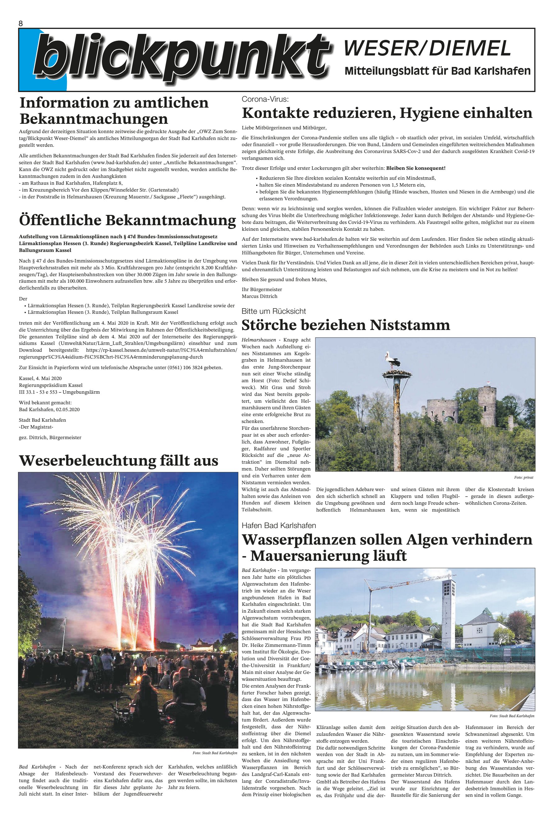 Information amtlichen Bekanntmachungen