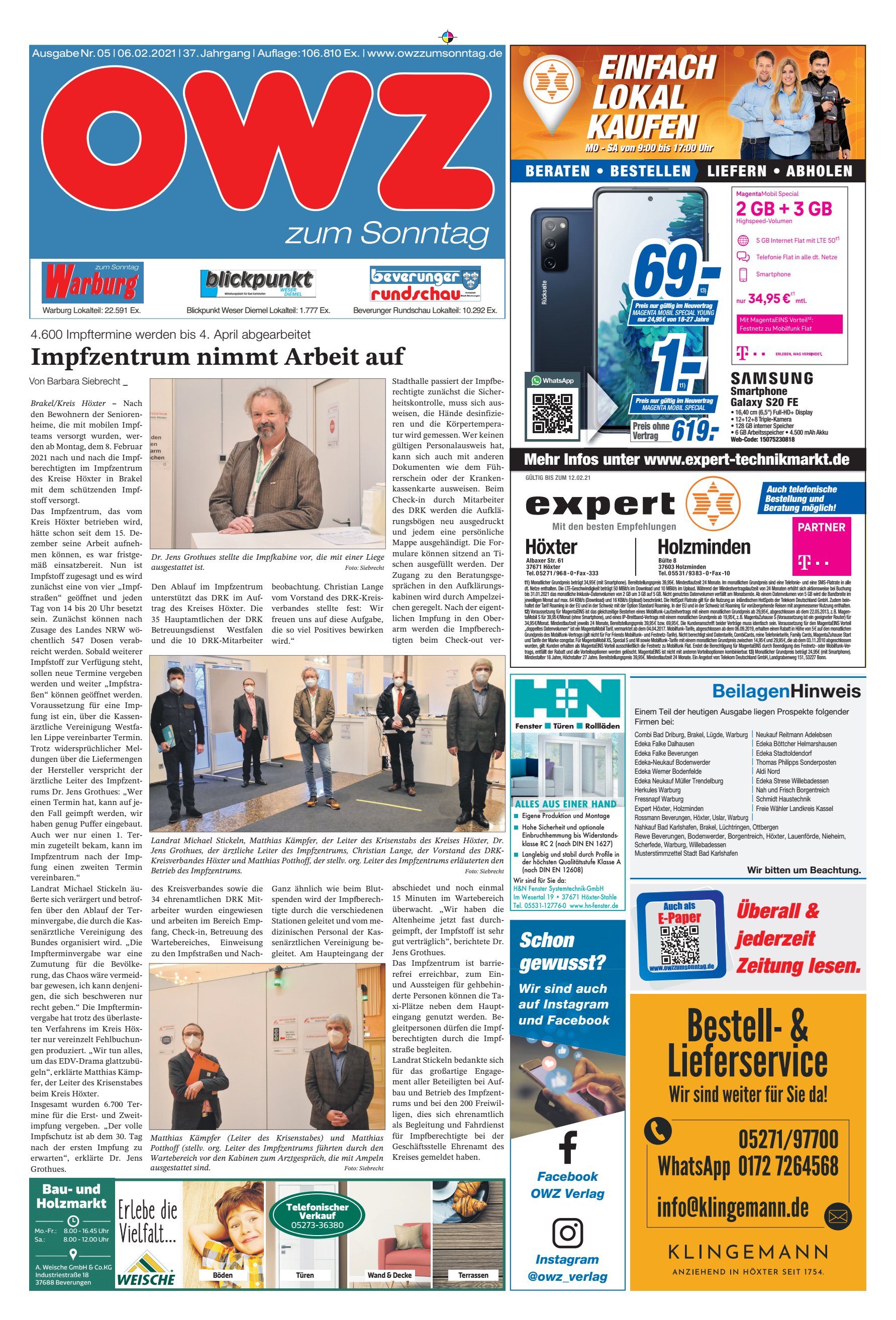 Impfzentrum nimmt Arbeit