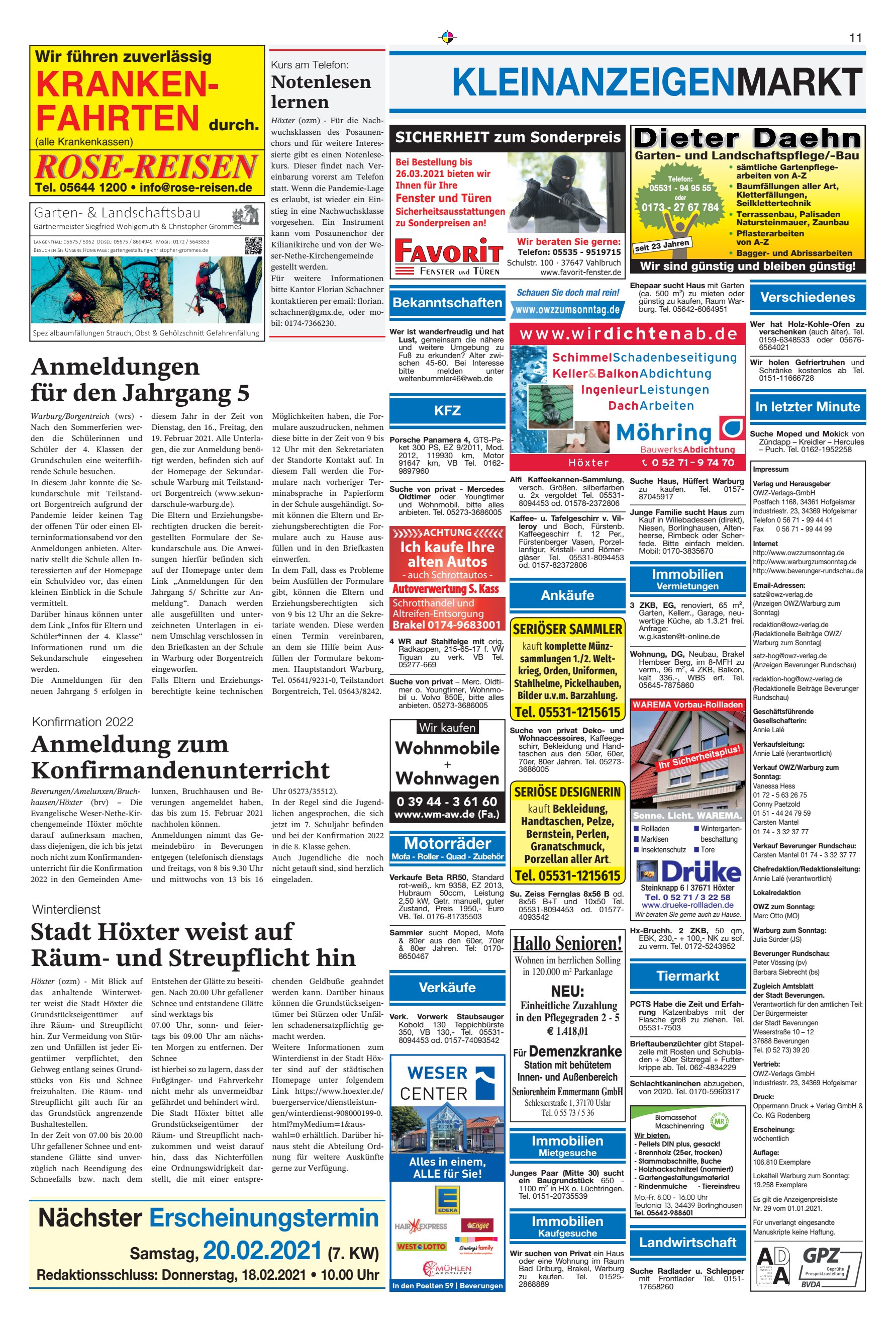 KRANKEN- FAHRTEN KLEINANZEIGENMARKT