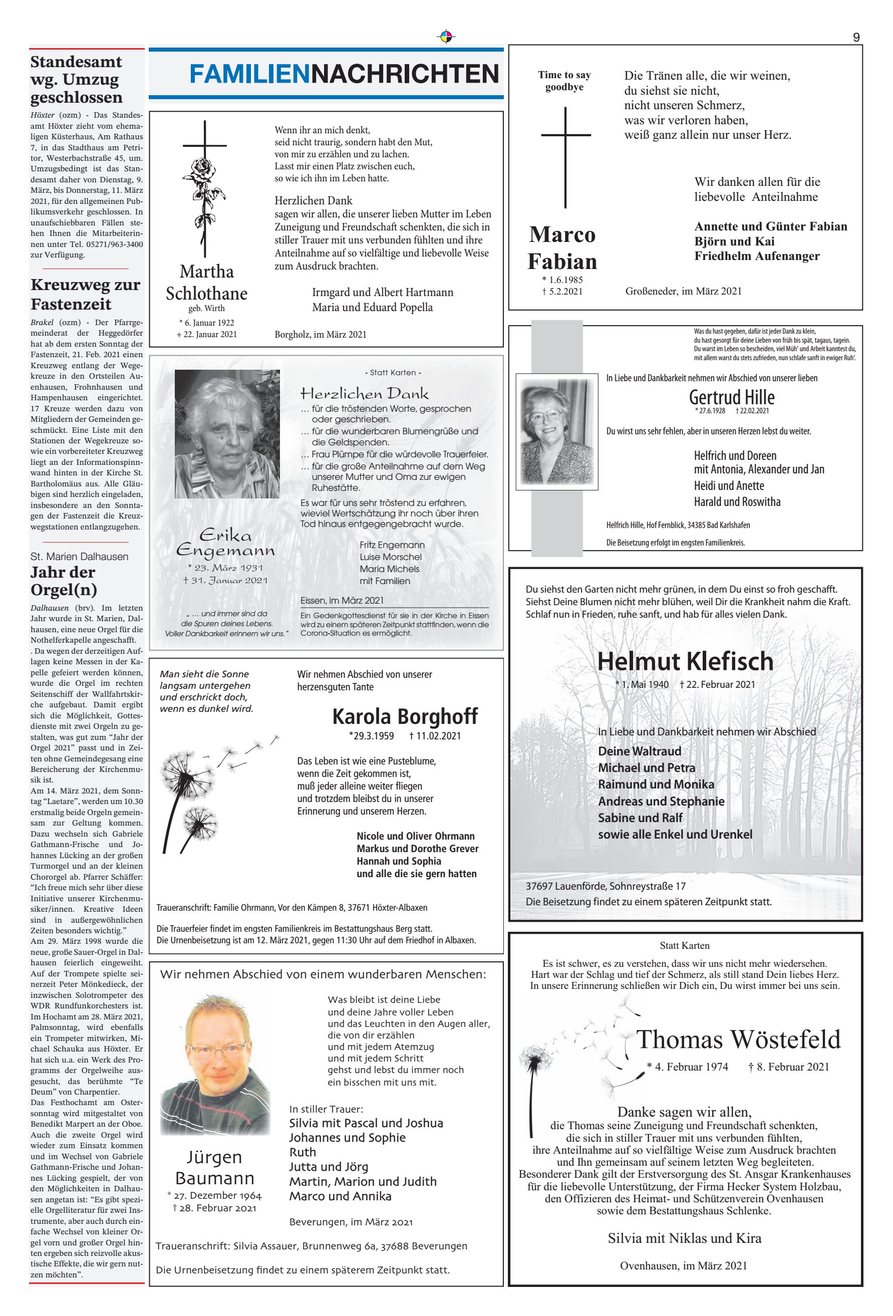 FAMILIENNACHRICHTEN Kreuzweg Fastenzeit