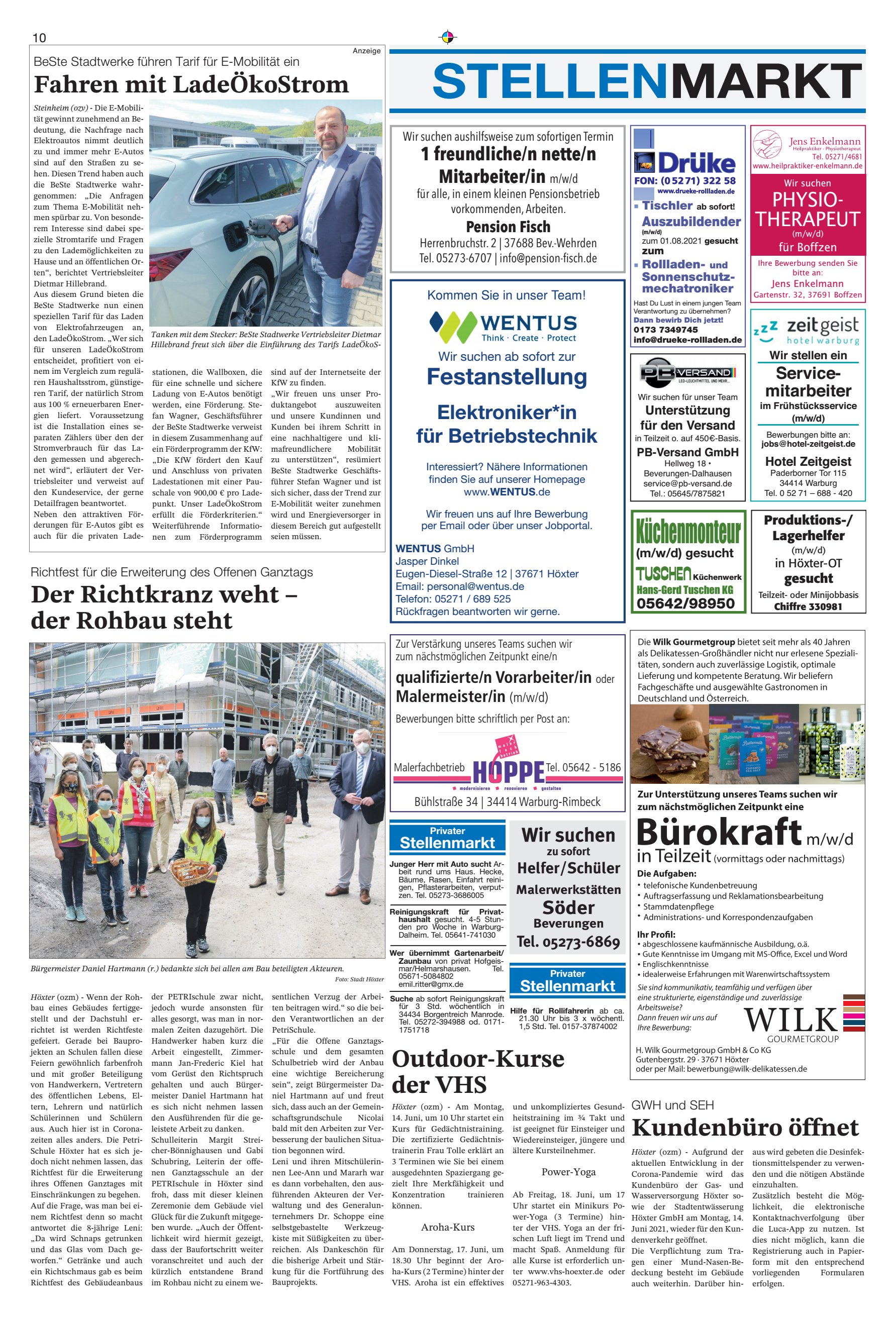 STELLENMARKT Fahren LadeÖkoStrom