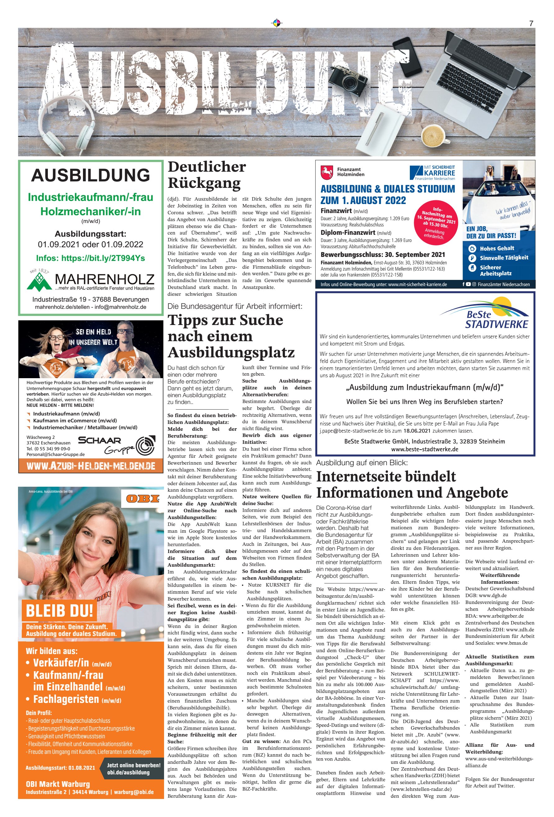 Ausbildung BLEIB Tipps