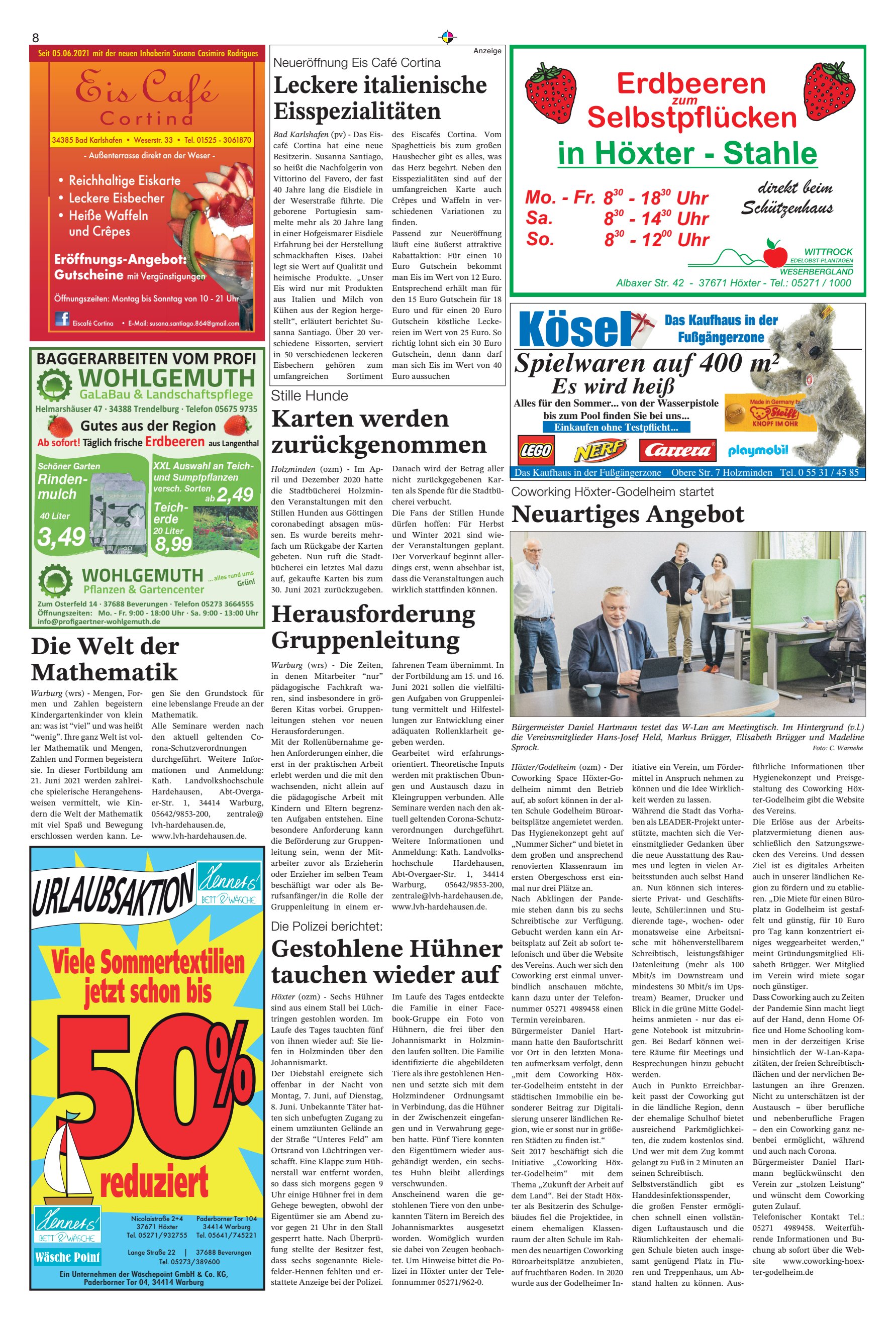 Neuartiges Angebot Welt
