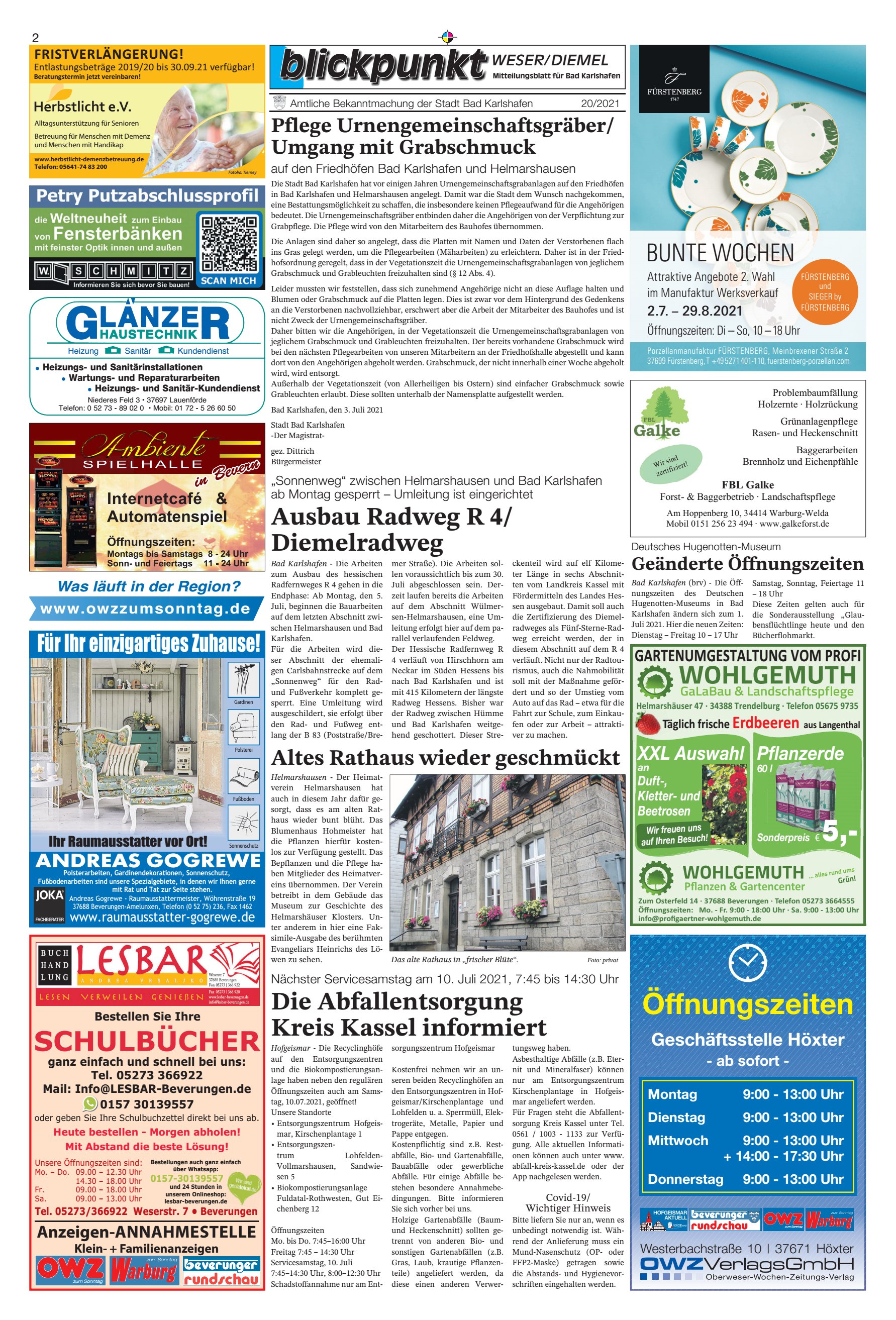 Öffnungszeiten SCHULBÜCHER Ausbau