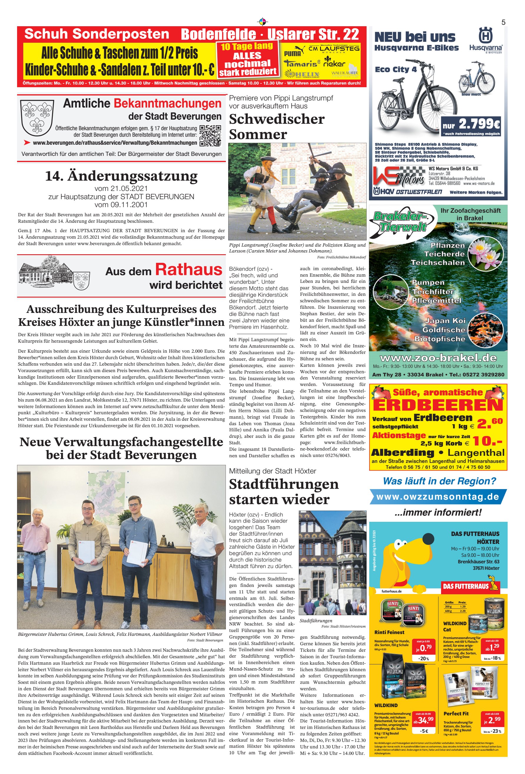 ERDBEEREN Rathaus Änderungssatzung