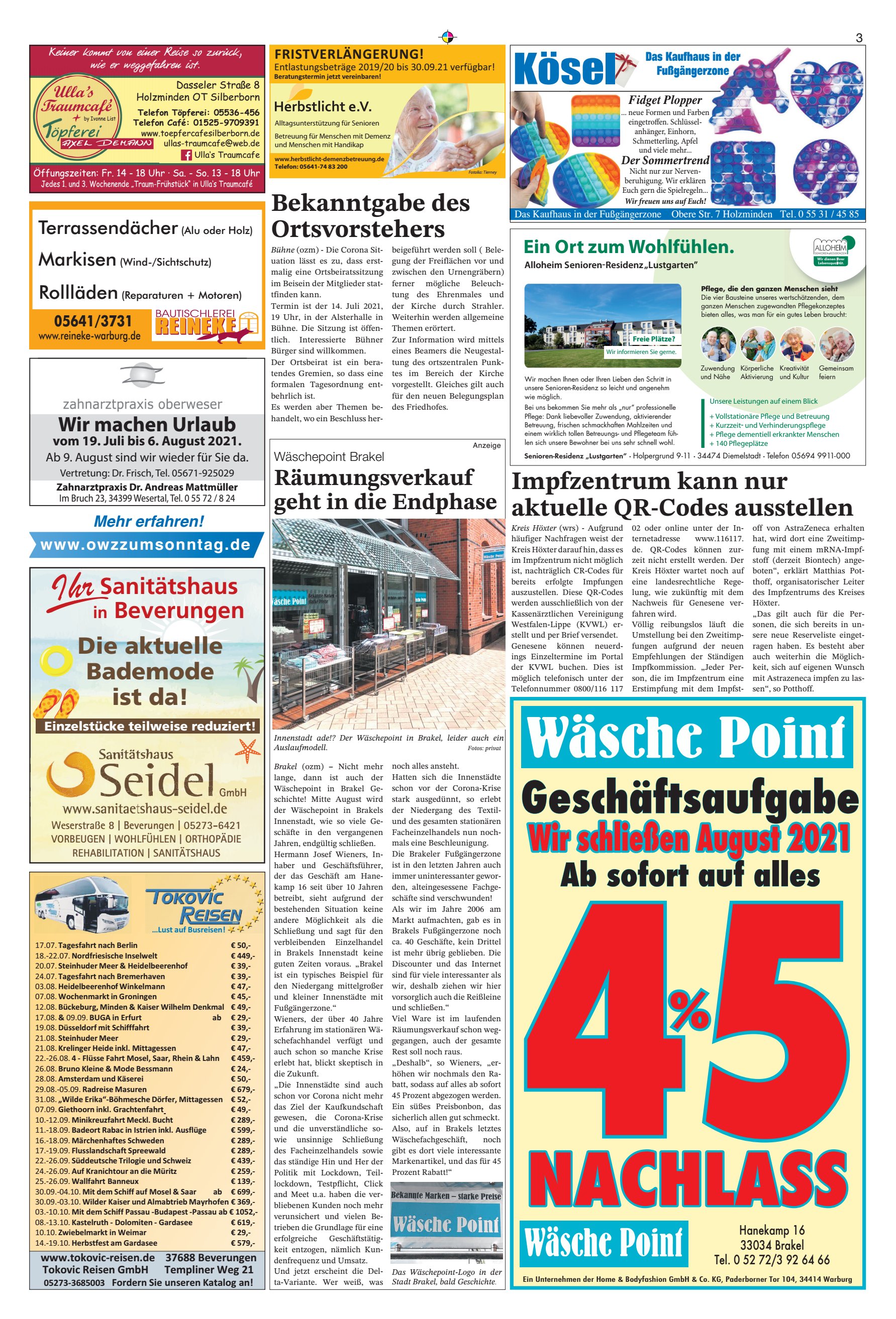 NACHLASS Geschäftsaufgabe sofort