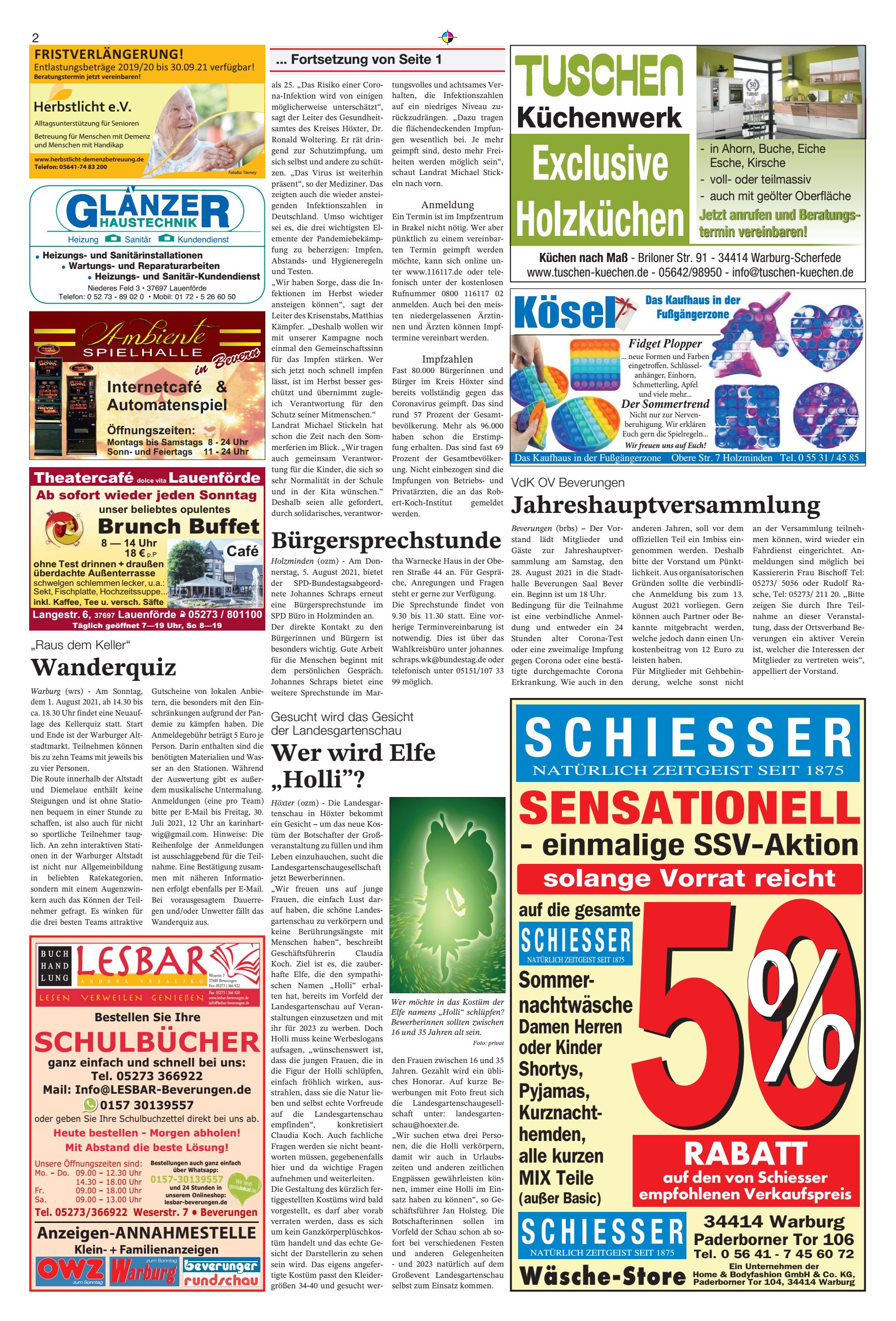 einmalige SSV-Aktion RABATT
