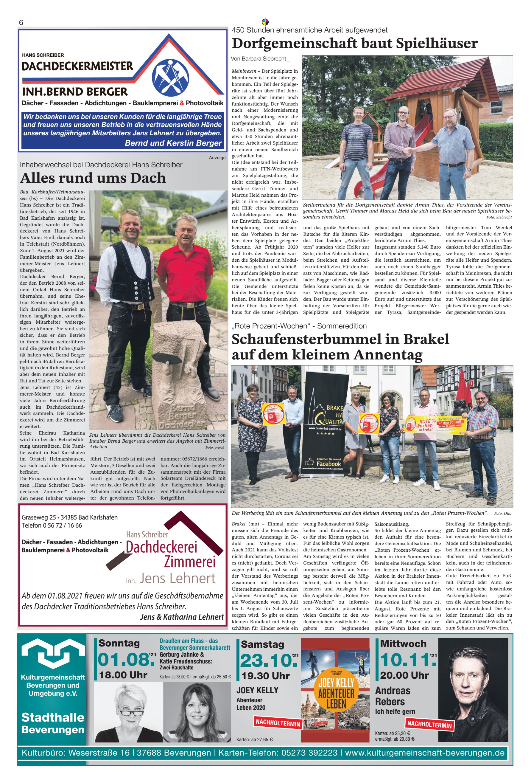 Schaufensterbummel Brakel kleinem