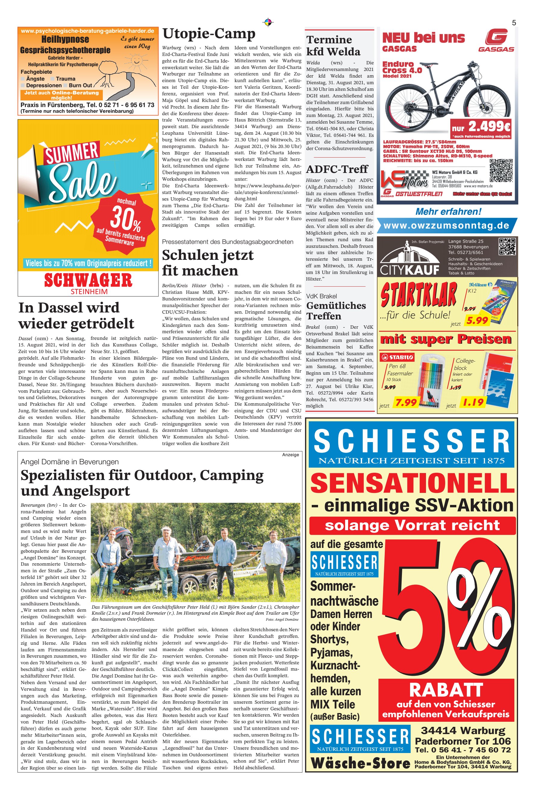 einmalige SSV-Aktion RABATT