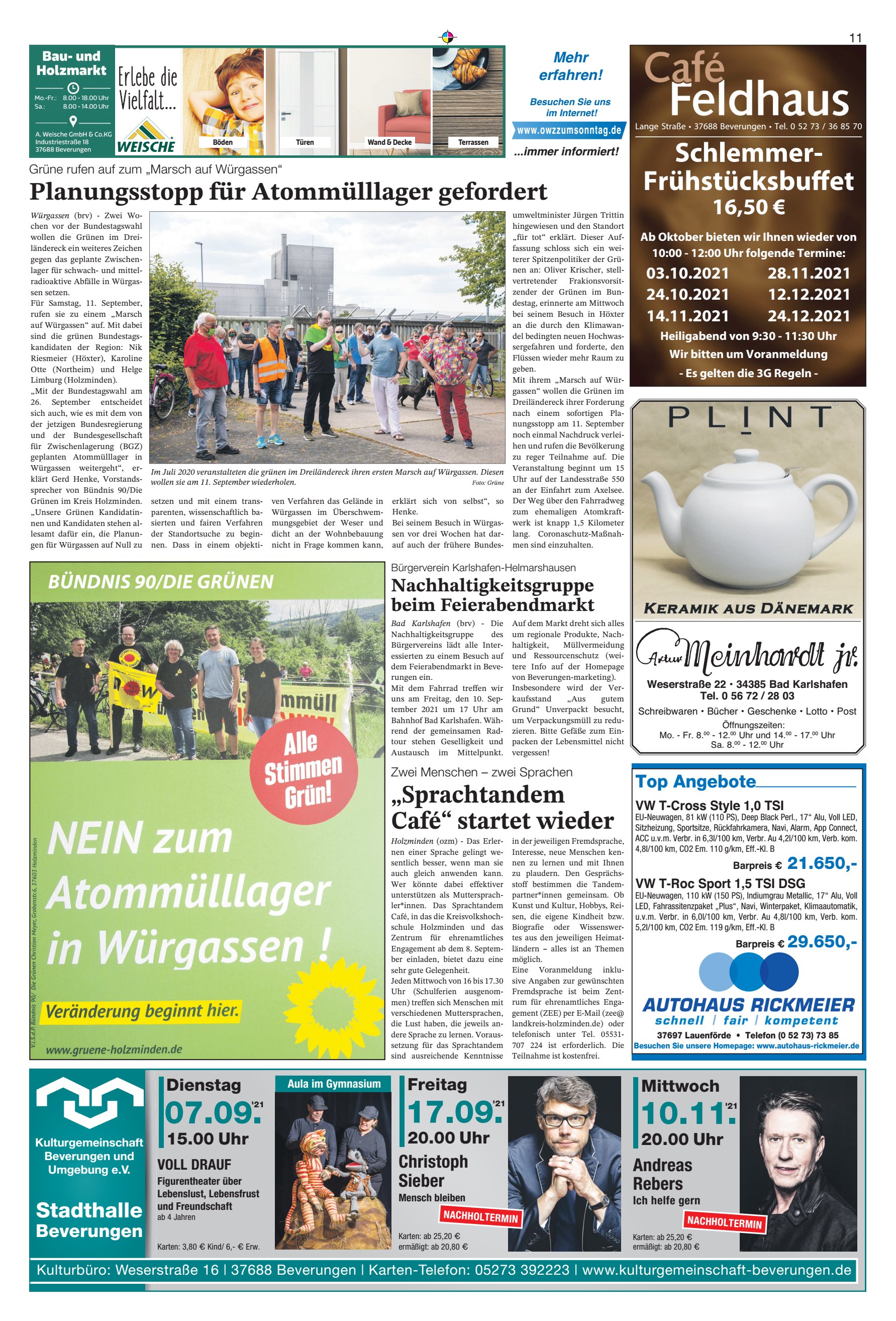 Schlemmer- Frühstücksbuffet Planungsstopp