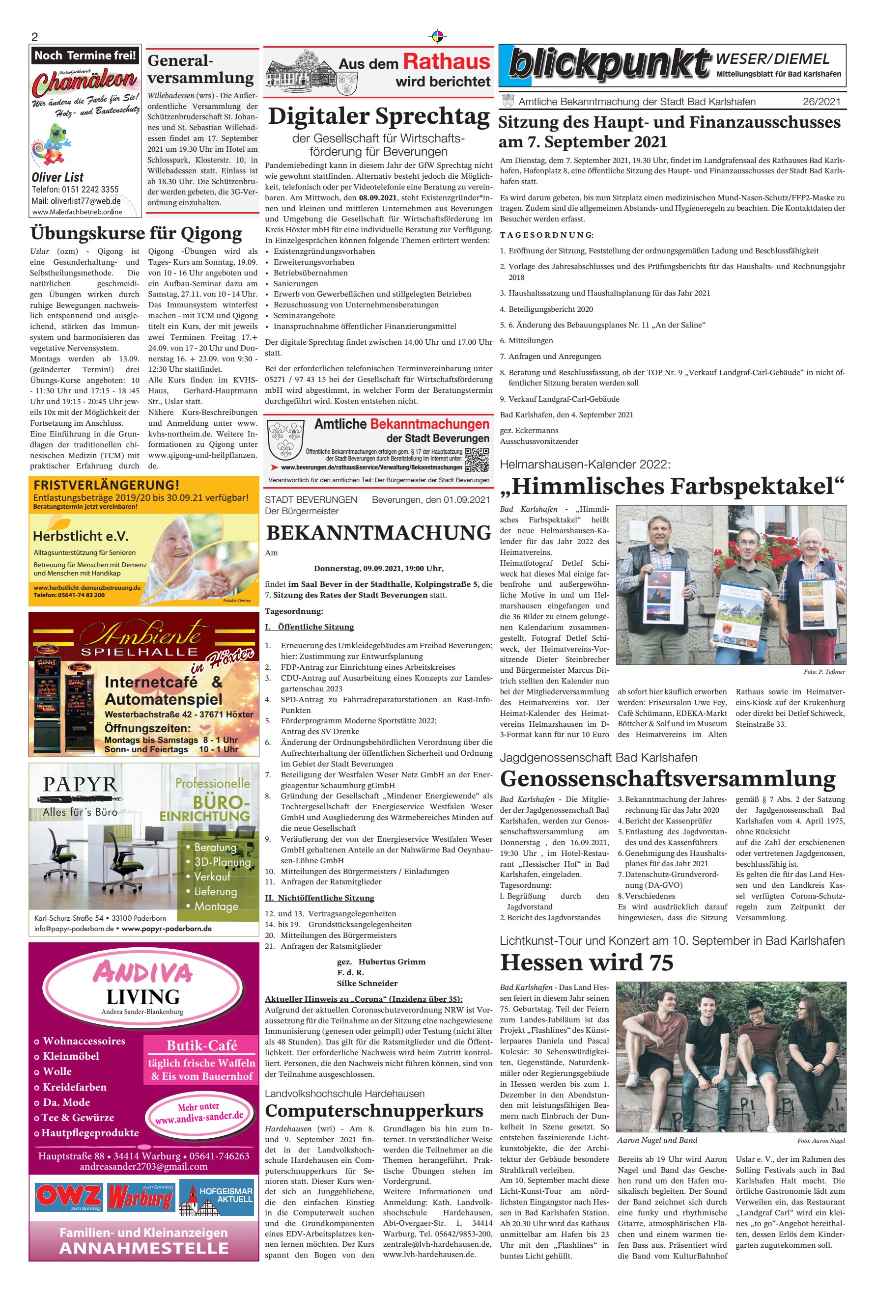 Himmlisches Farbspektakel Hessen