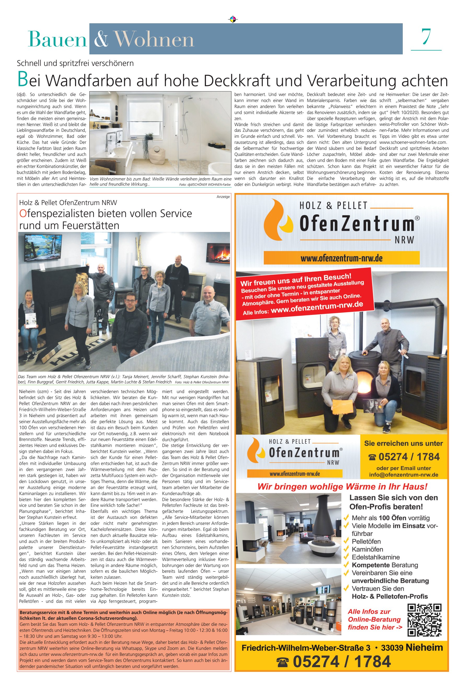 Bauen Wohnen Wandfarben