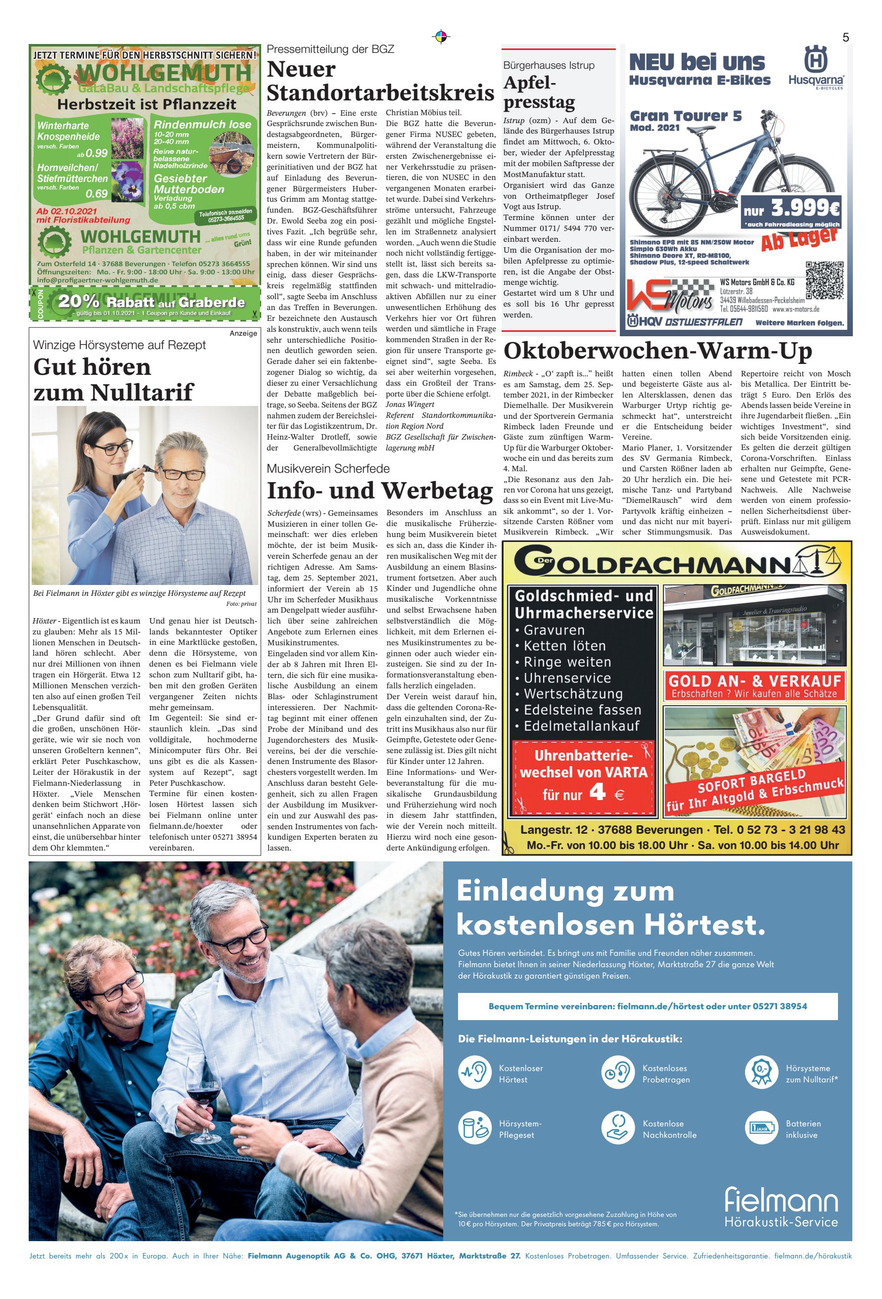 Einladung kostenlosen Hörtest