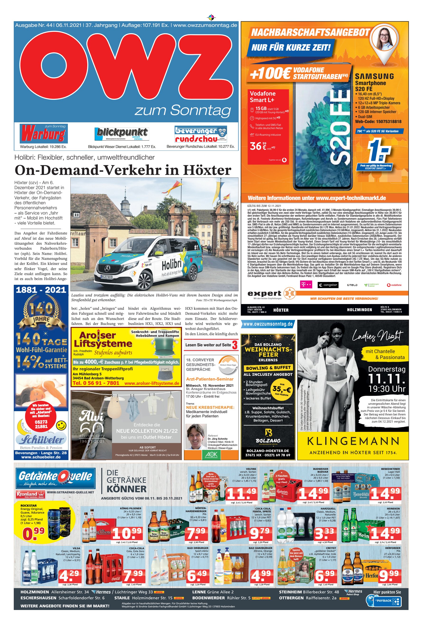 On-Demand-Verkehr Höxter Sonntag