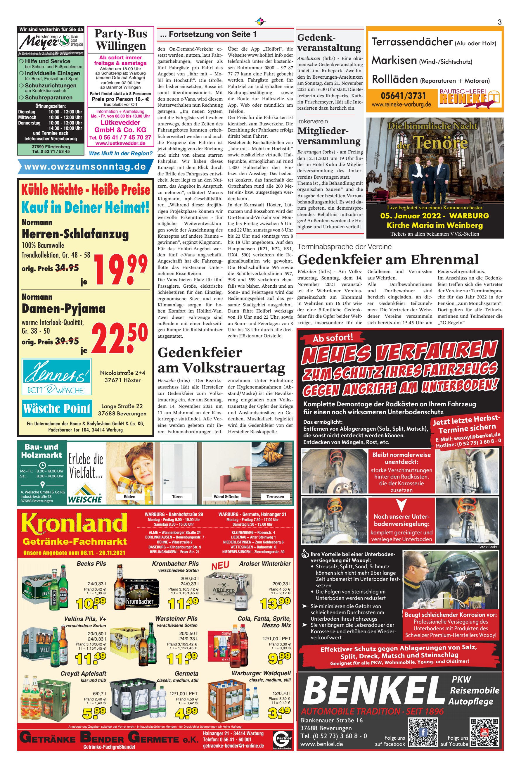 Gedenkfeier Ehrenmal Volkstrauertag