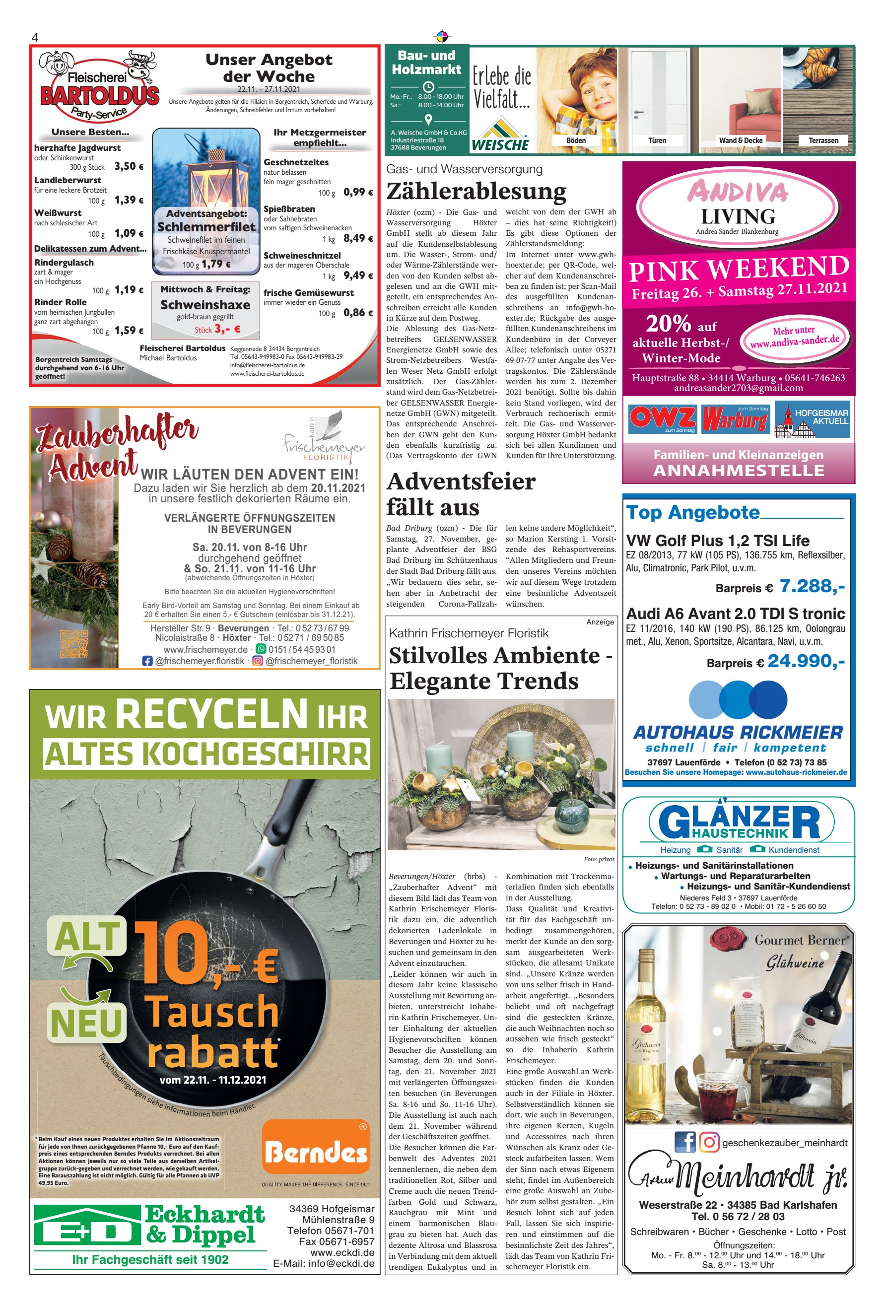 RECYCELN ALTES KOCHGESCHIRR